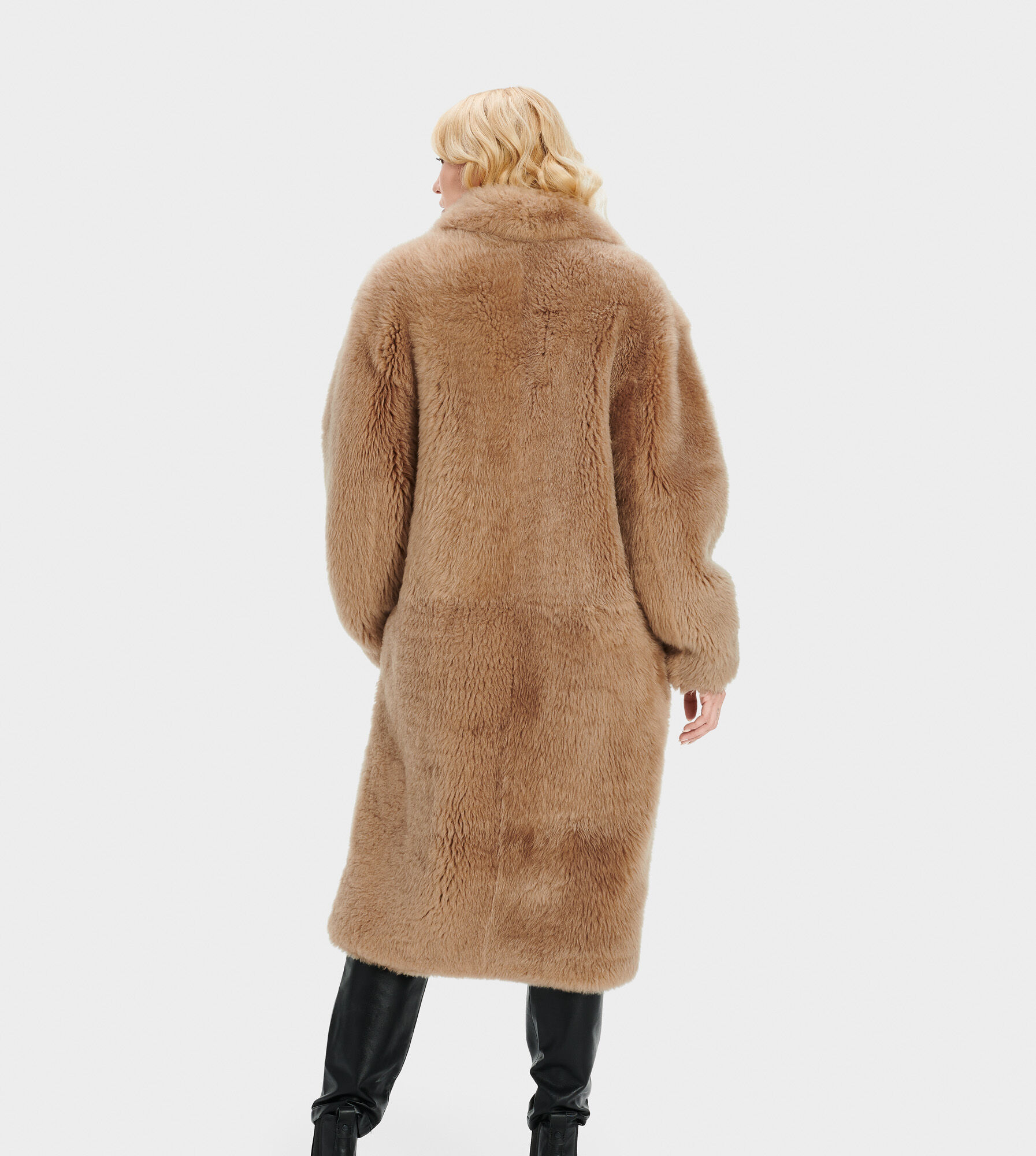 UGG® Esme Long Shearling Coat for Women UGG® Europe