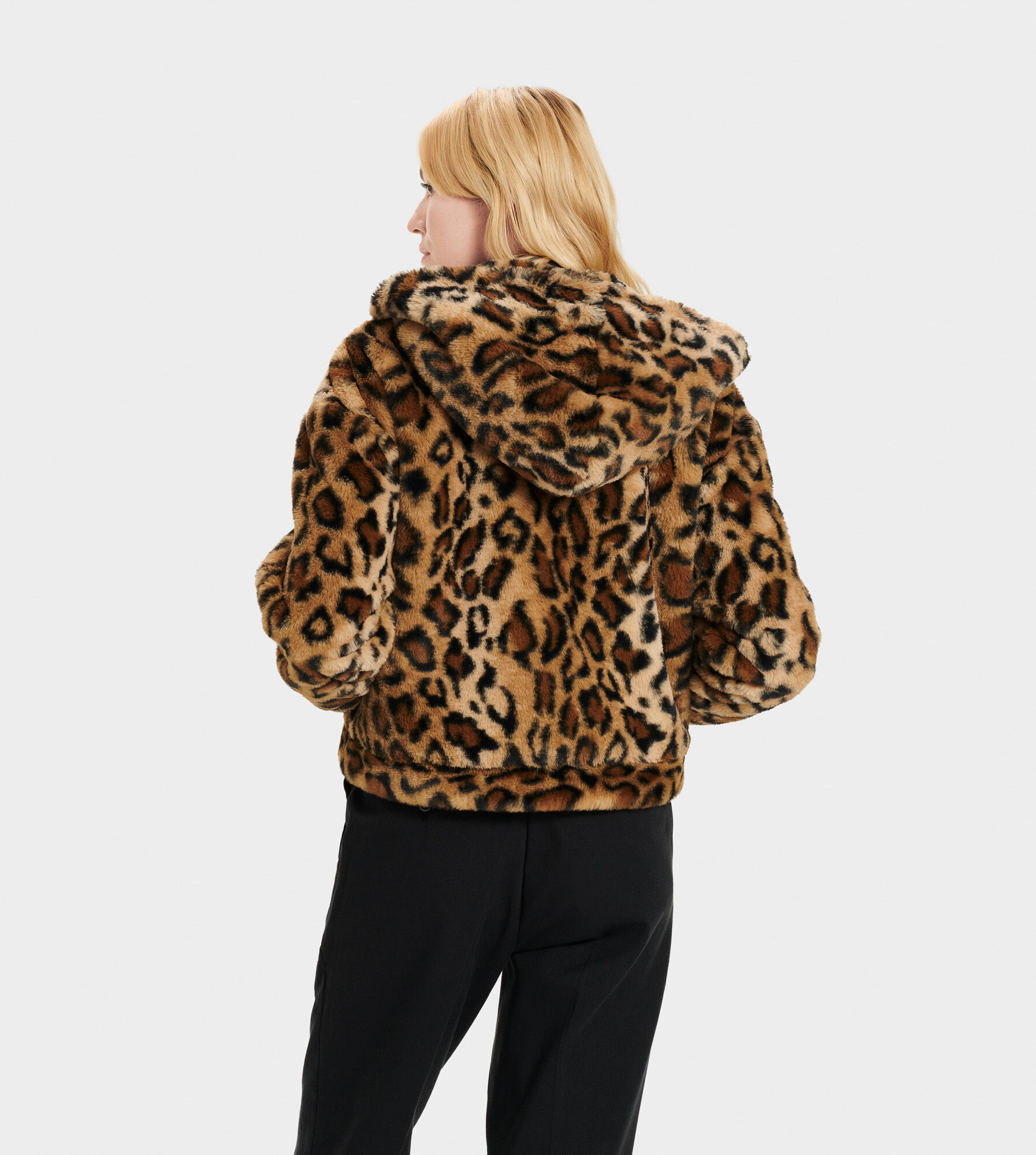 cheetah print fluffy jacket