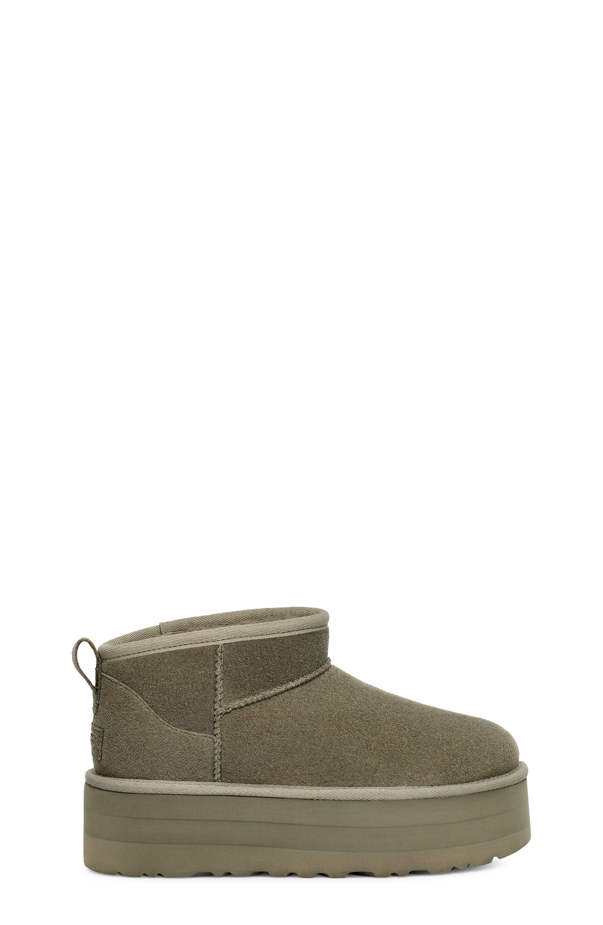 UGG Botte Classic Ultra Mini à plateau pour Femme in Green, Taille 43, Suède