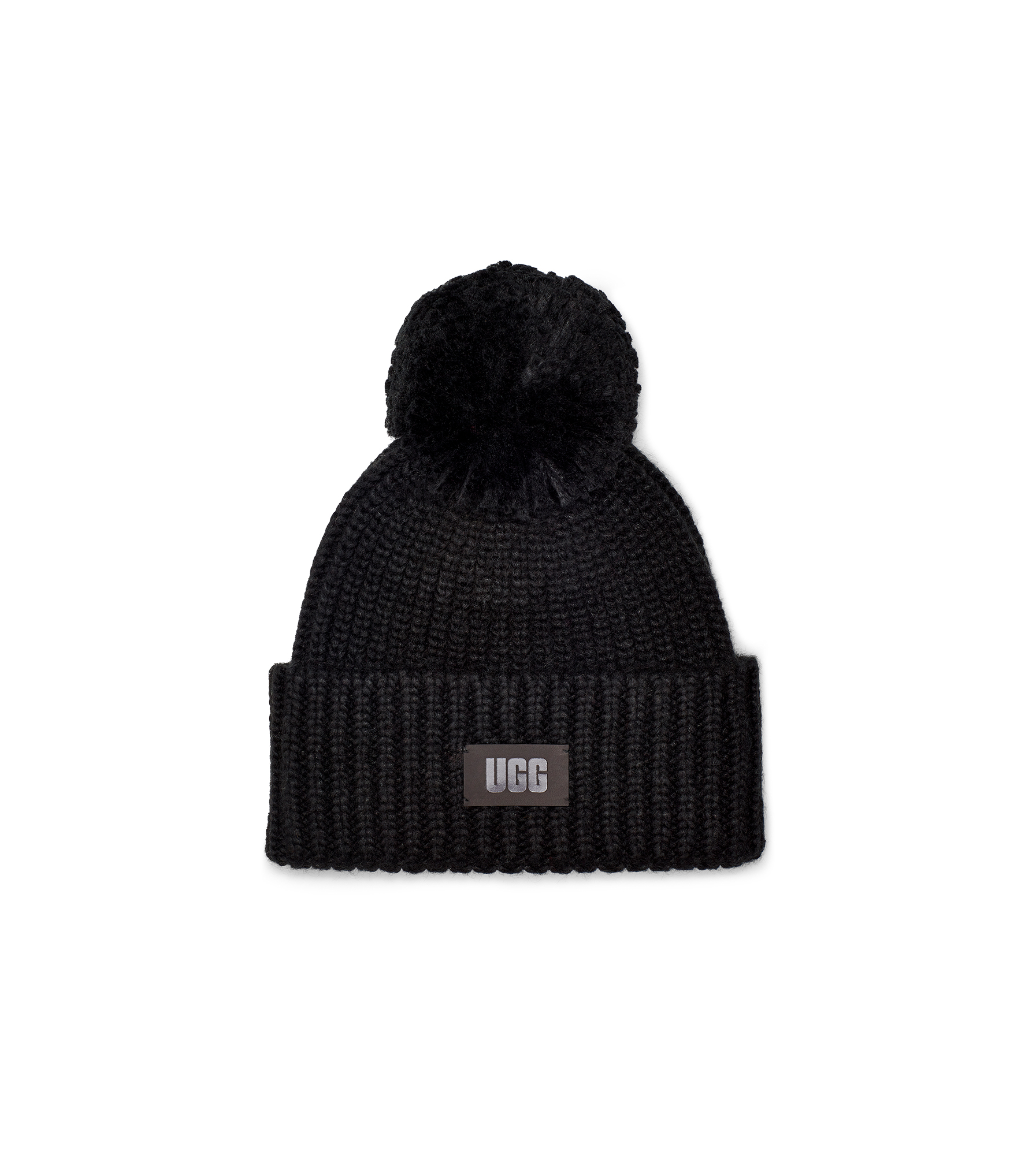 UGG Chunky Rib Knit Chapeaux pour Femme in Black, Taille O/S, Mélange D’Acrylique product