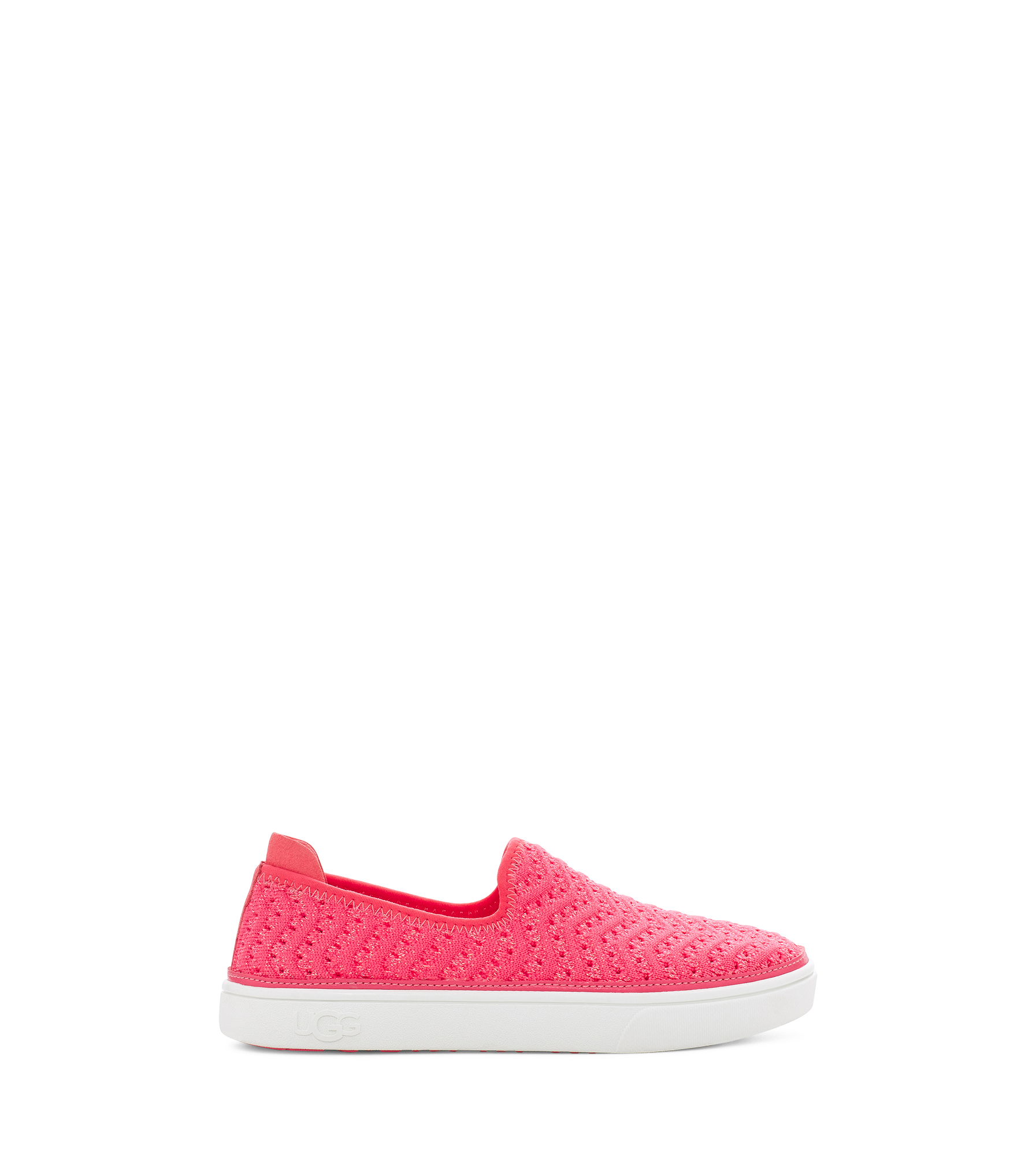 UGG Caplan Slip Basket pour Bébé in Strawberry Metallic Knit, Taille 36