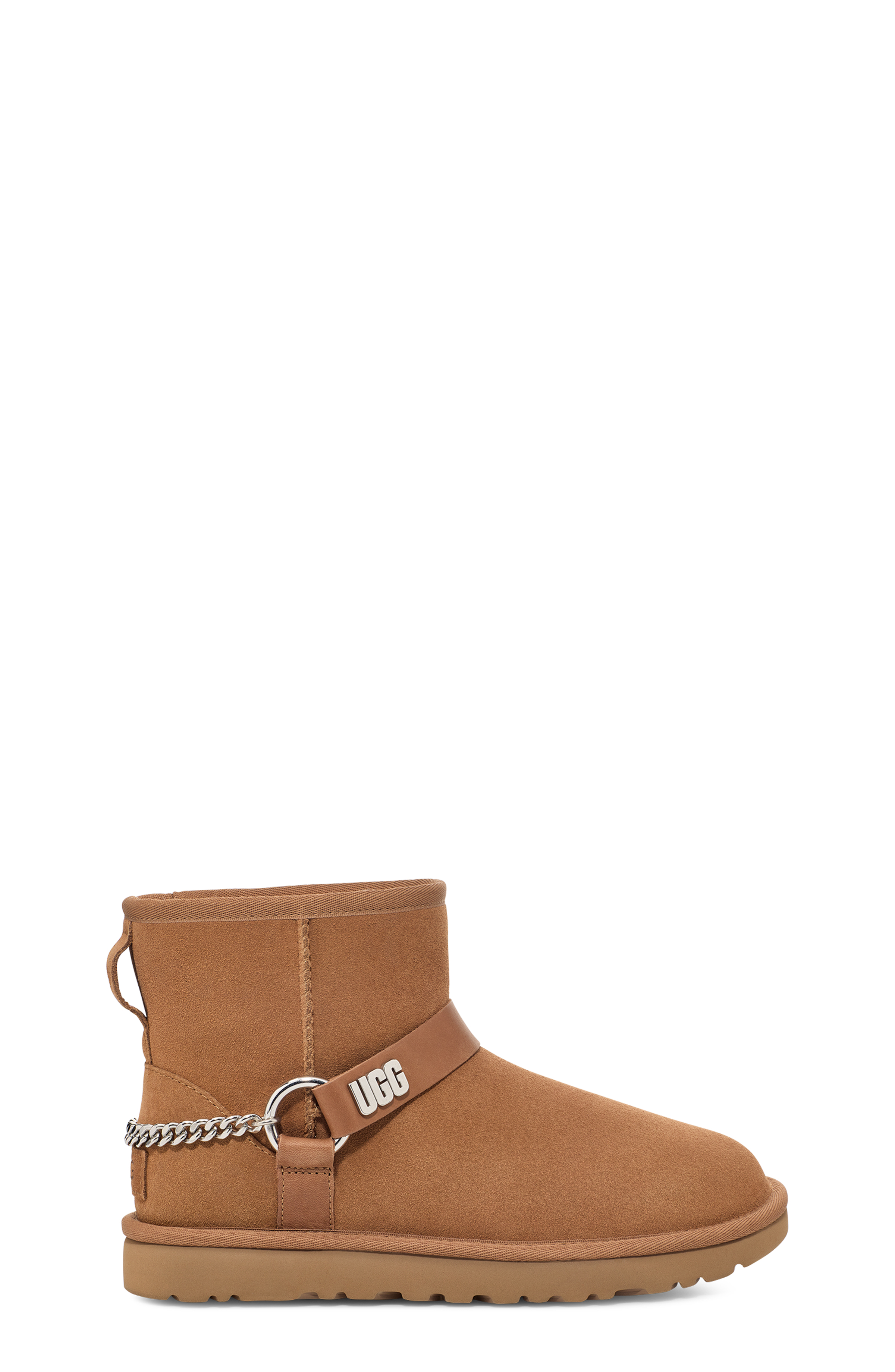 UGG Botte Classic Mini Chains II pour Femme in Brown, Taille 43, Cuir