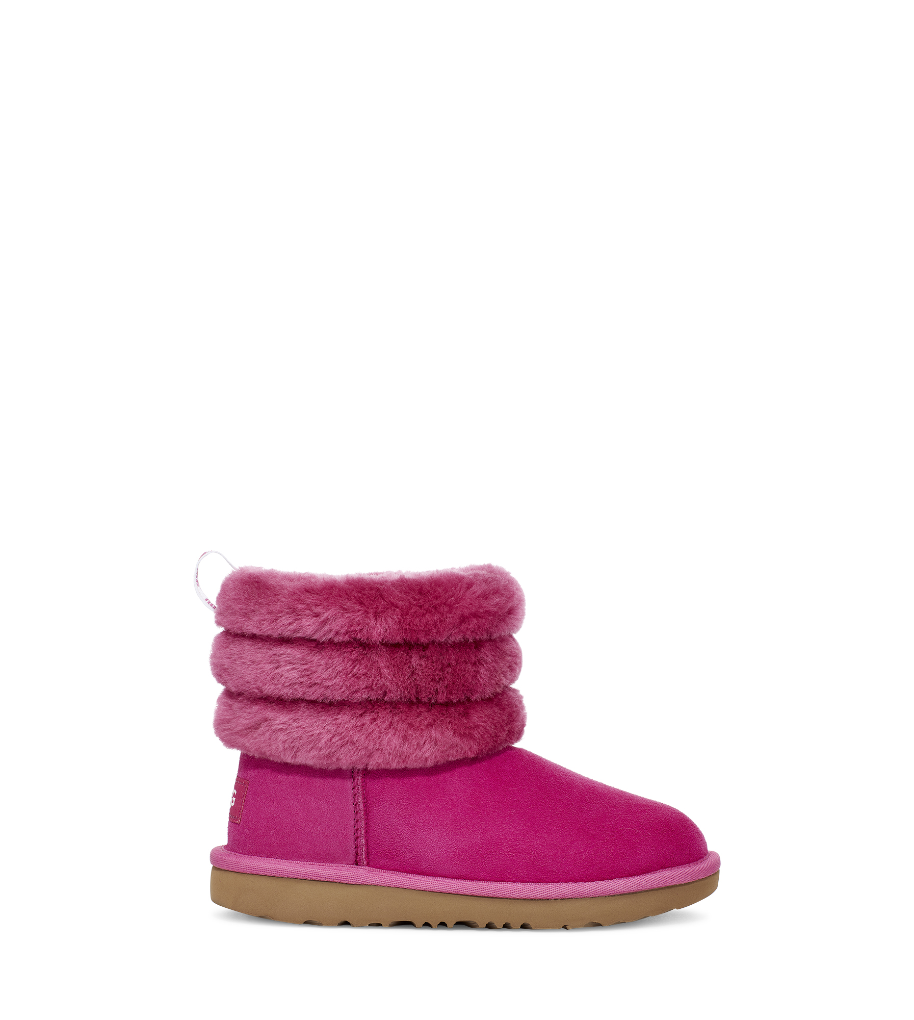 ugg fluff mini quilted logo boot