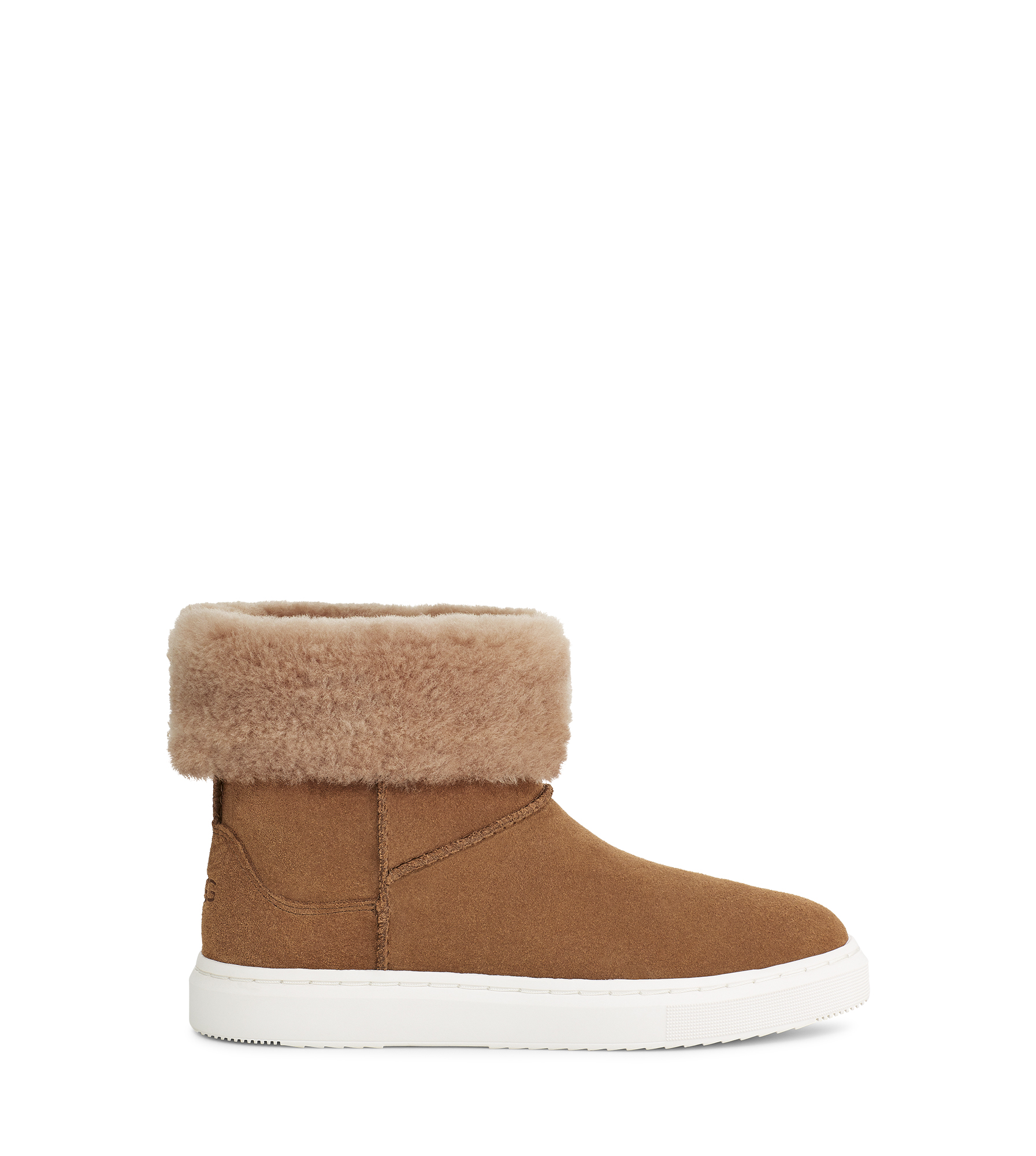 UGG Alameda-sneakerlaars met omslag voor Dames in Brown, Maat 42, Leder