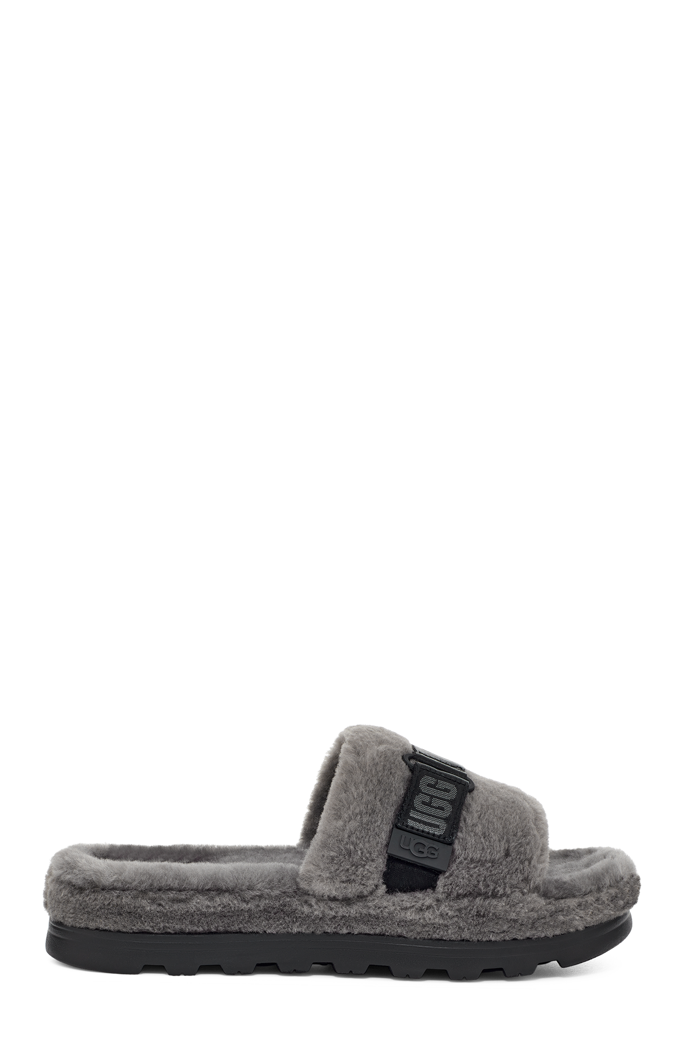 UGG Mule Fluff Up pour Homme in Black, Taille 41, Textile