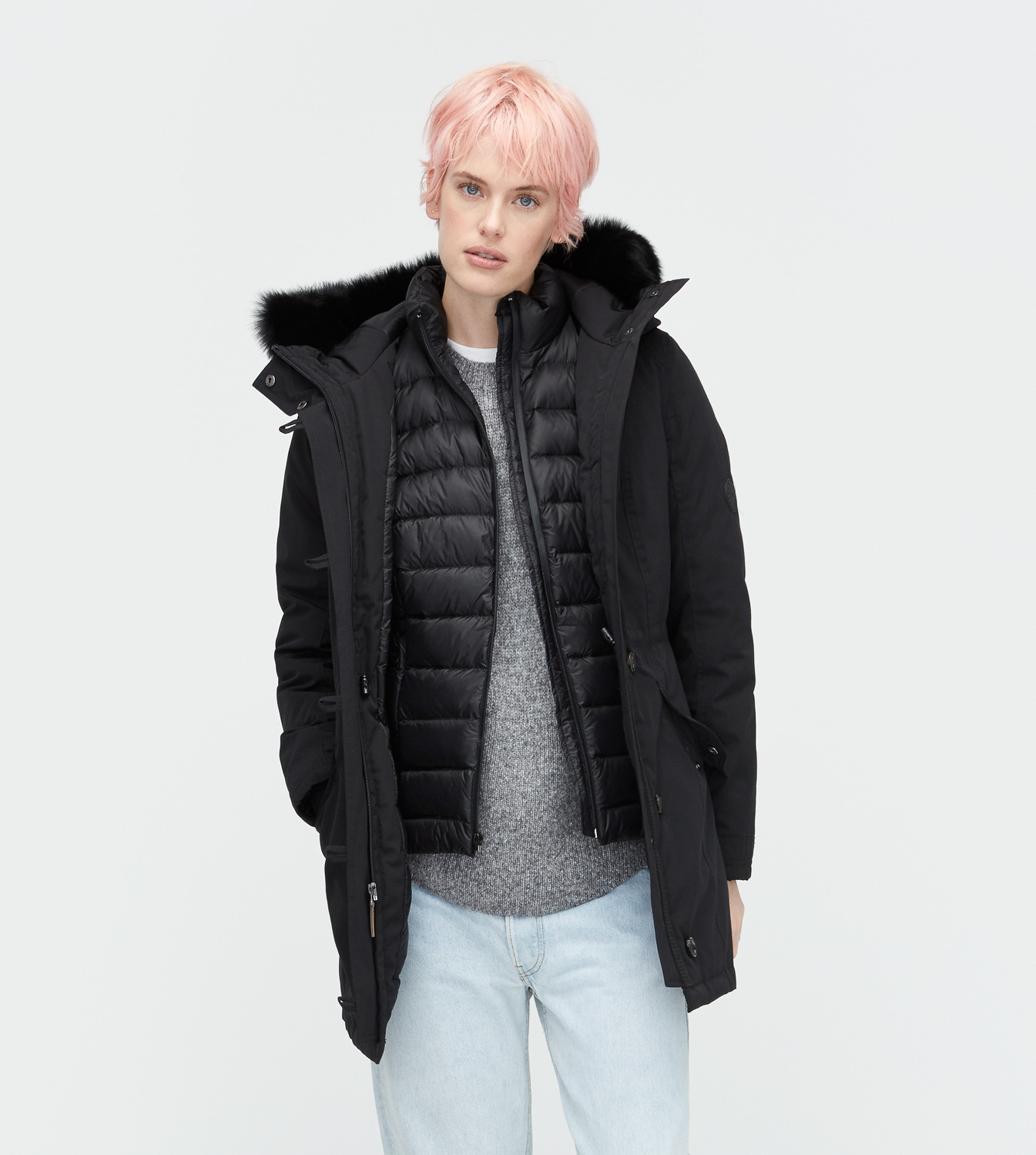Ugg adirondack parka olive clearance