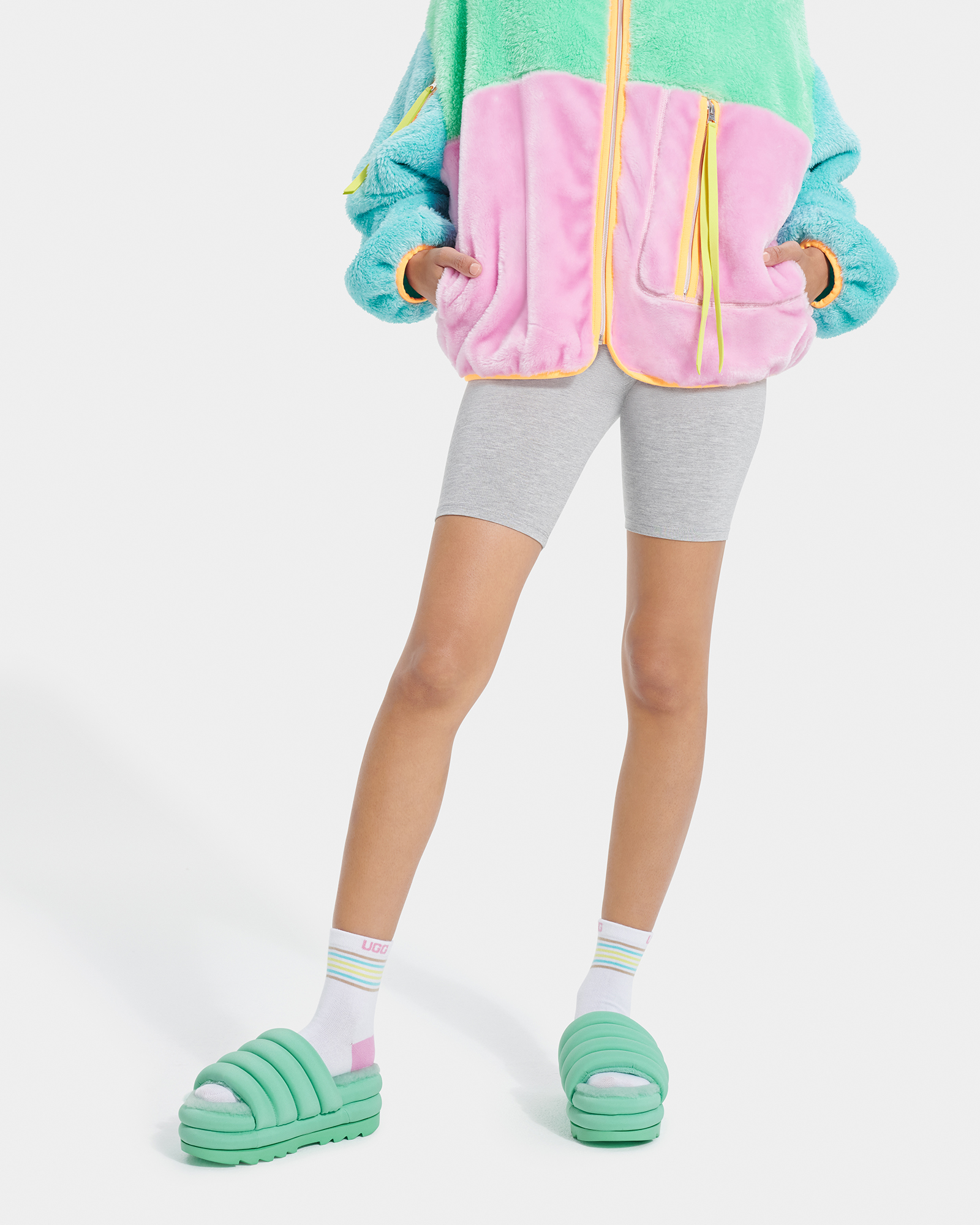 UGG W Maxi Slide in Pale Emerald, Taille 38