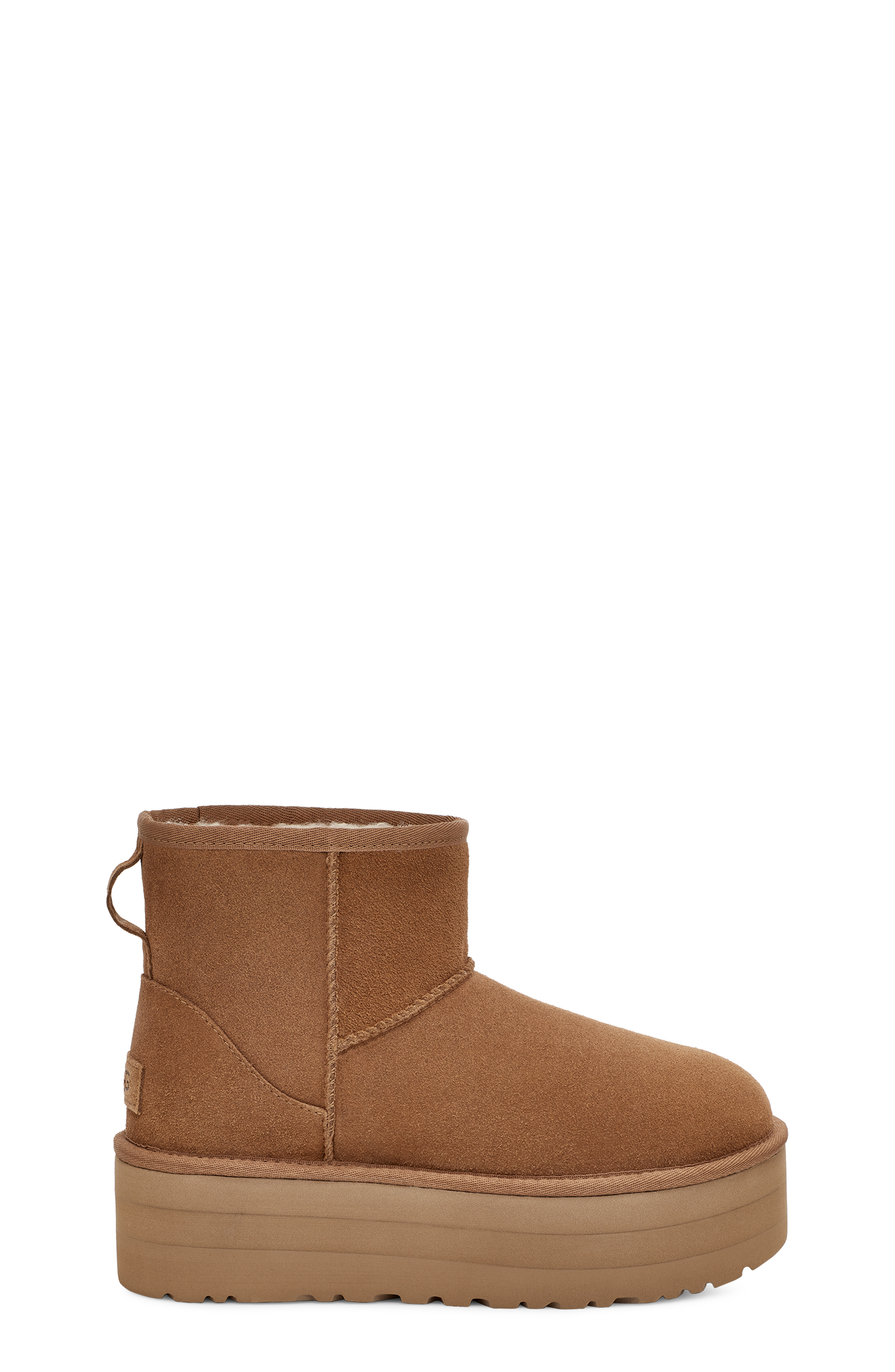 UGG Botte Classic Mini à plateau pour Femme in Brown, Taille 42, Suède