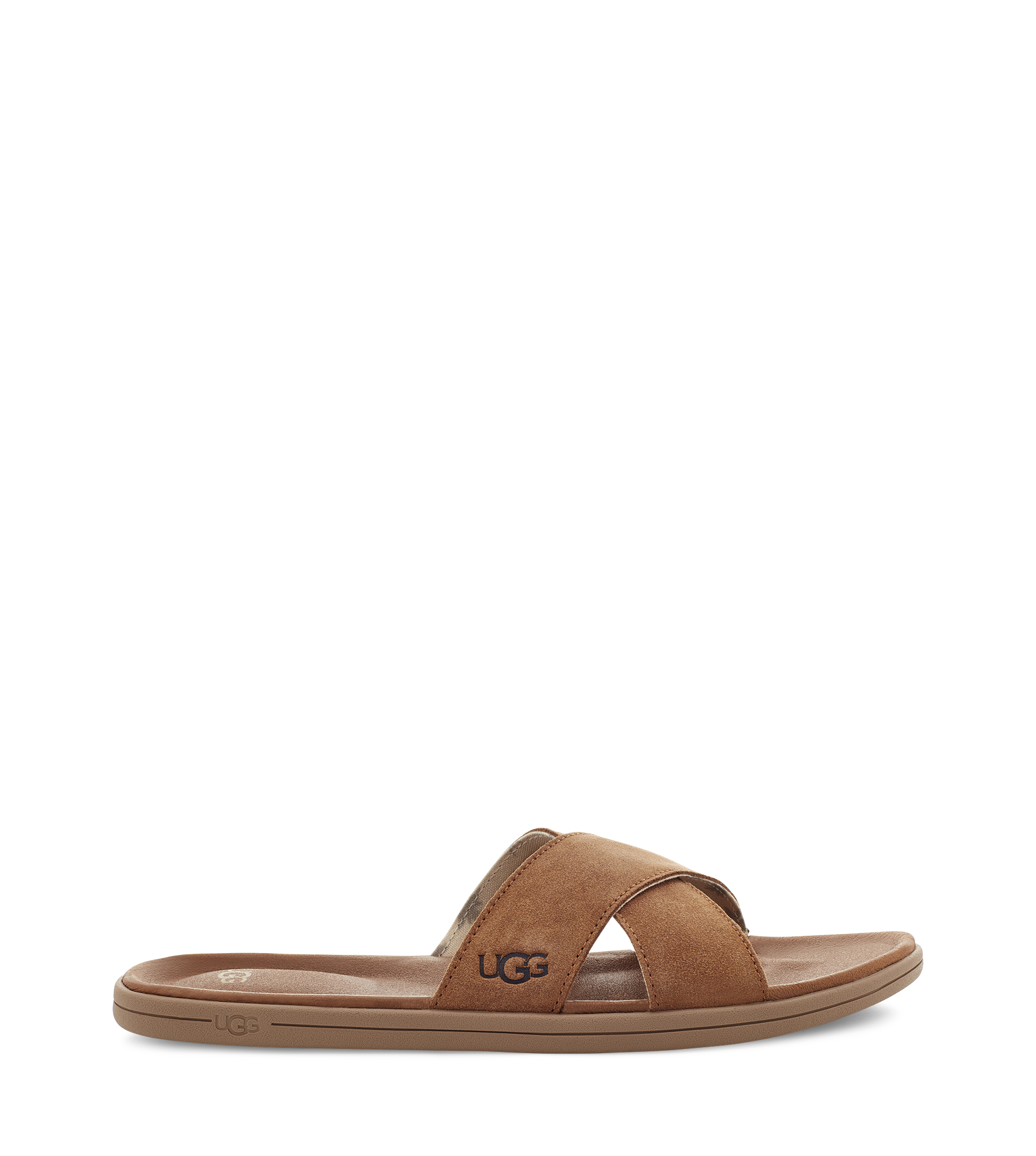 UGG Brookside Sandales pour Homme in Brown, Taille 40, Suède