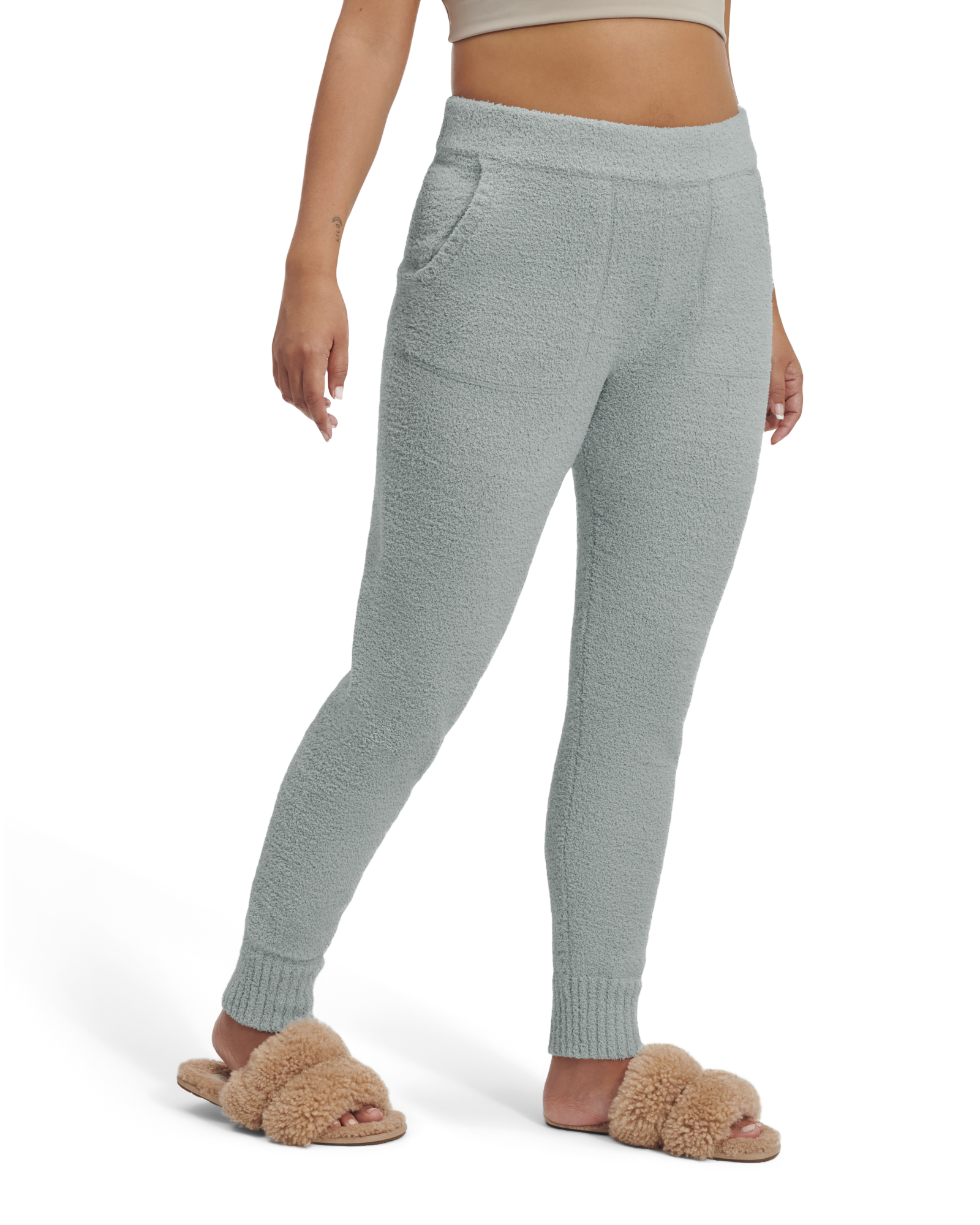 UGG Safiya Bas de Jogging pour Femme in Sidewalk, Taille L, Mélange De Polyester