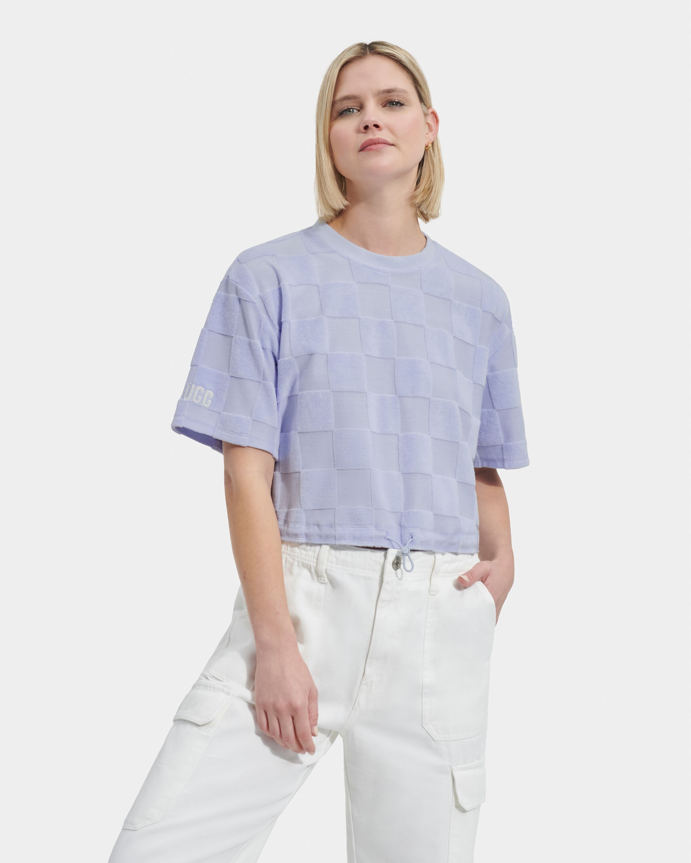 UGG® Kariertes Teagin Kurzarmtop für Damen | UGG® DE