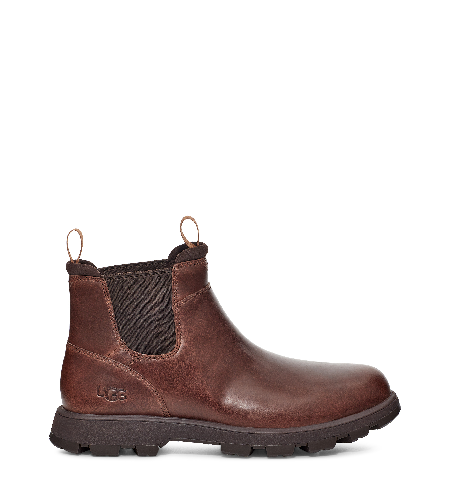 UGG Bottes Hillmont Chelsea pour Homme in Chestnut Leather, Taille 42