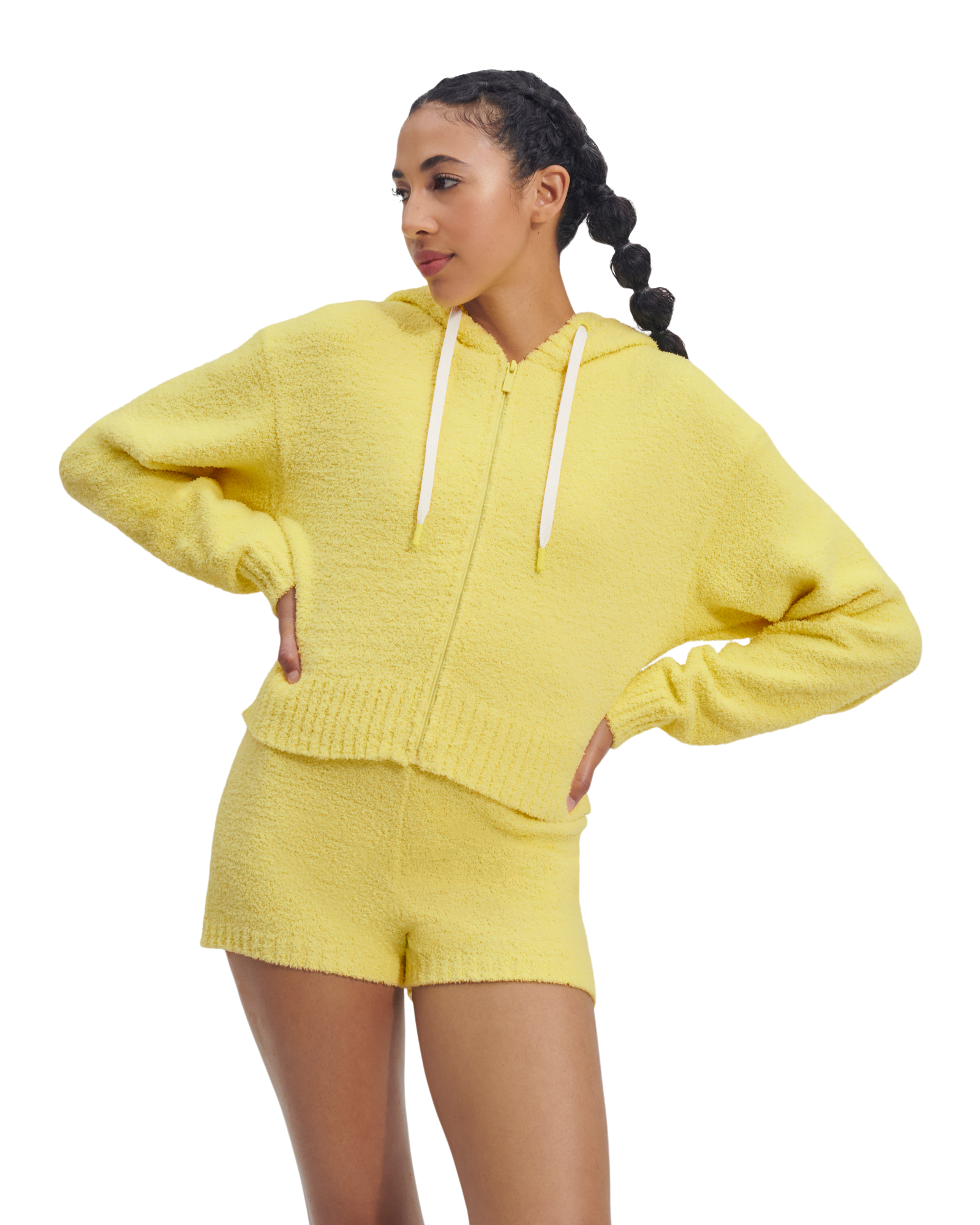 UGG Sweat à capuche zippé Hana pour Femme in Pale Lily, Taille XS product