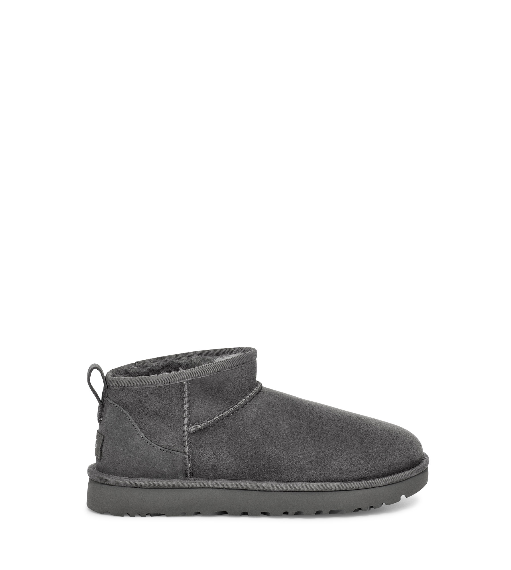 UGG Botte Classic Ultra Mini pour Femme in Grey, Taille 42, Cuir