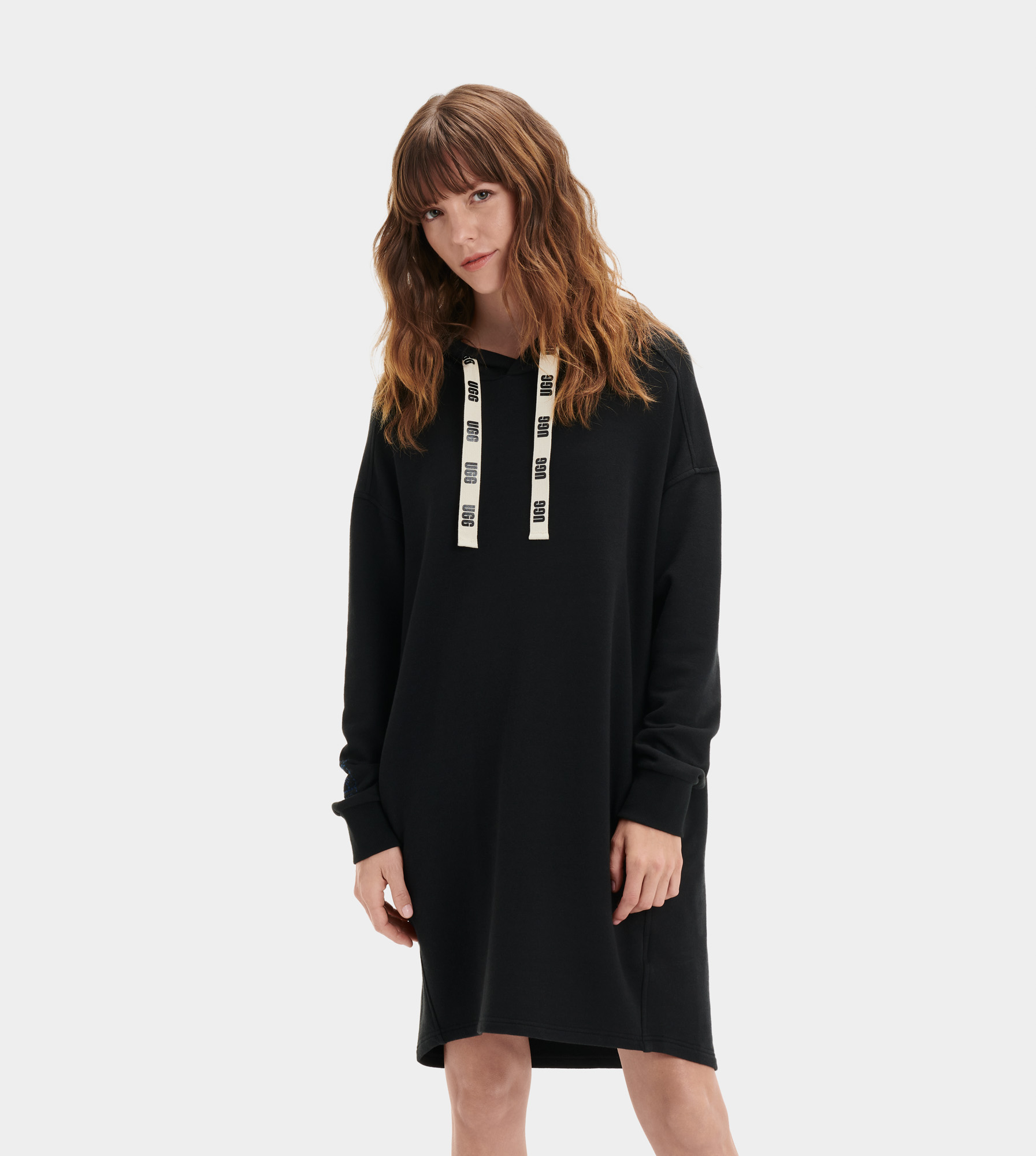 UGG Aderyn Hoodie Dress pour Femme in Black, Taille L, Coton