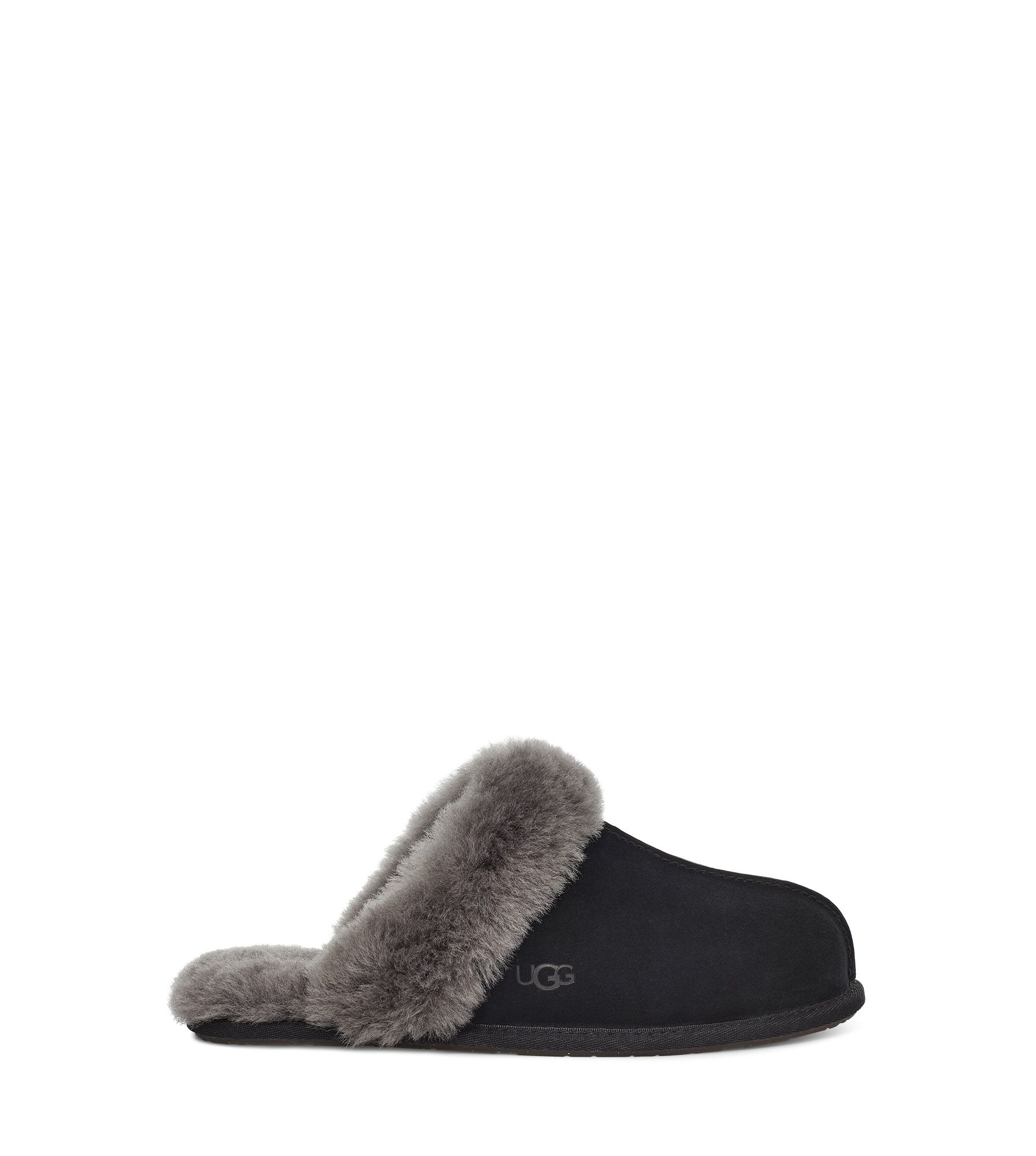 UGG Chausson Scuffette II pour Femme in Black/Grey, Taille 36, Suède