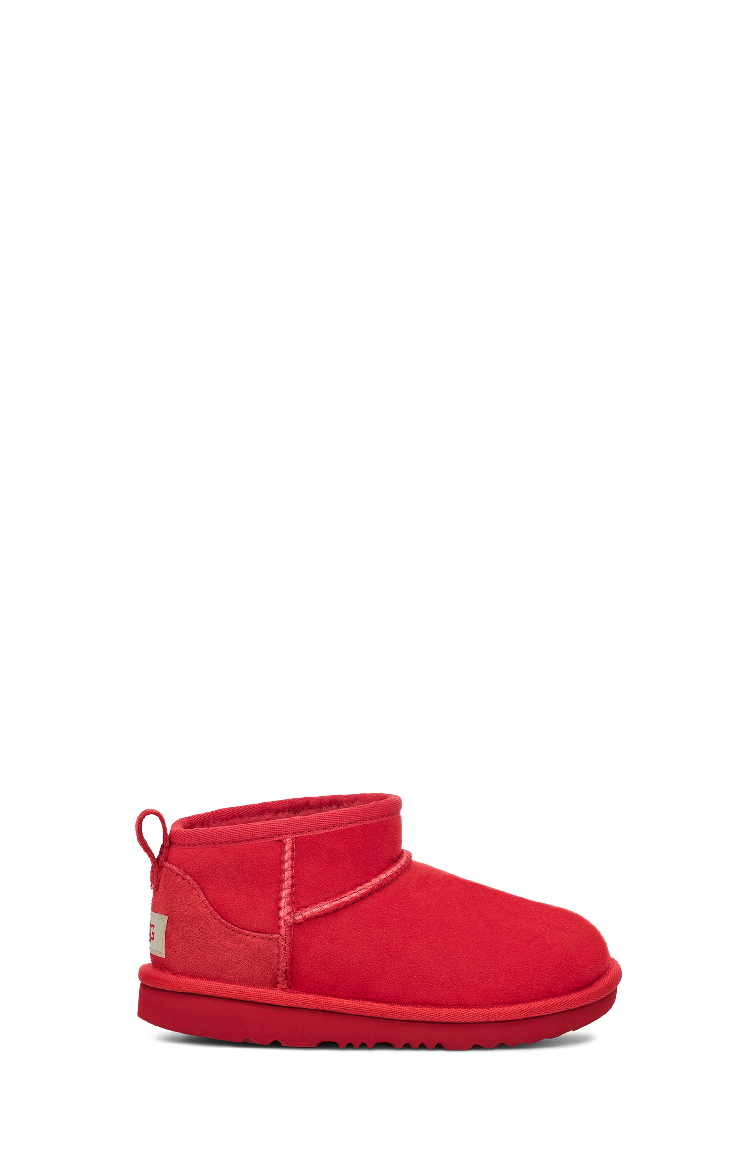 UGG Botte Classic Ultra Mini pour Grand Enfant in Red, Taille 33.5, Cuir