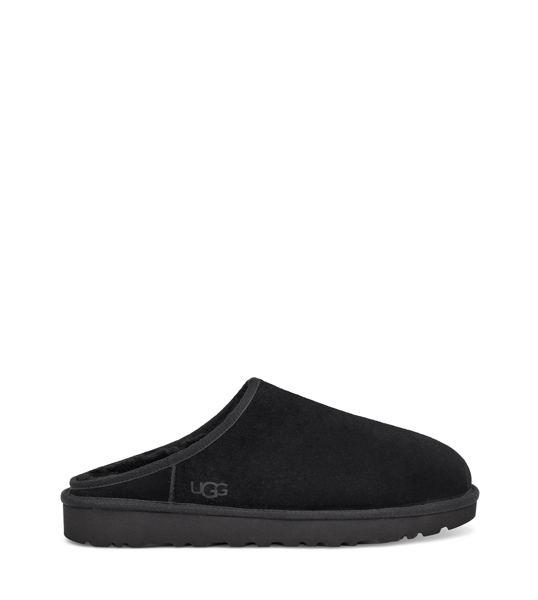 UGG Classic instapper voor Heren in Black, Maat 46, Suede