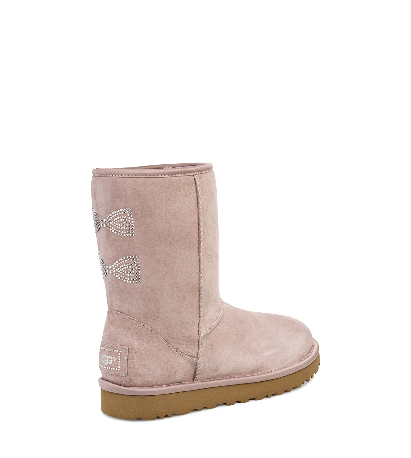 UGG  W CLASSIC SHORT  CRYSTAL  BOW