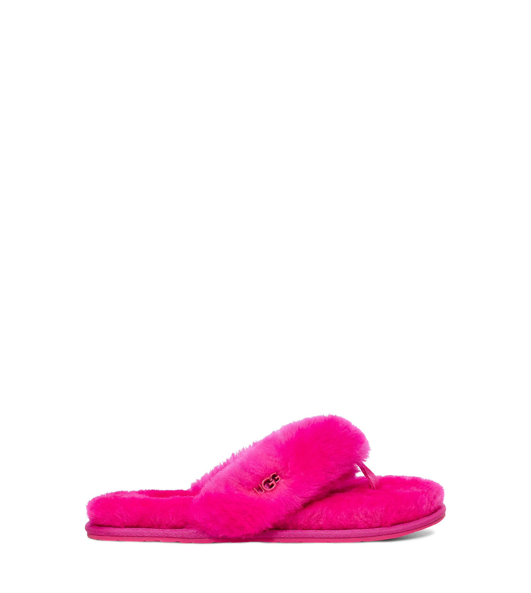 UGG Fluff Flip Flop Logo in Pink, Taille 36