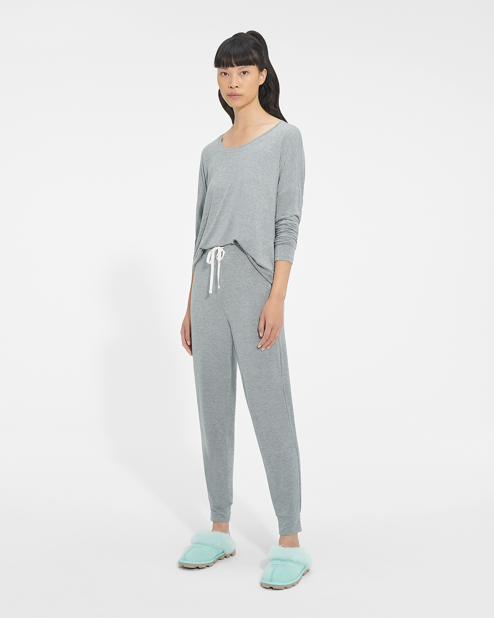 UGG Ensemble pyjama Birgit pour Femme in Grey, Taille L, Ecoverou2122