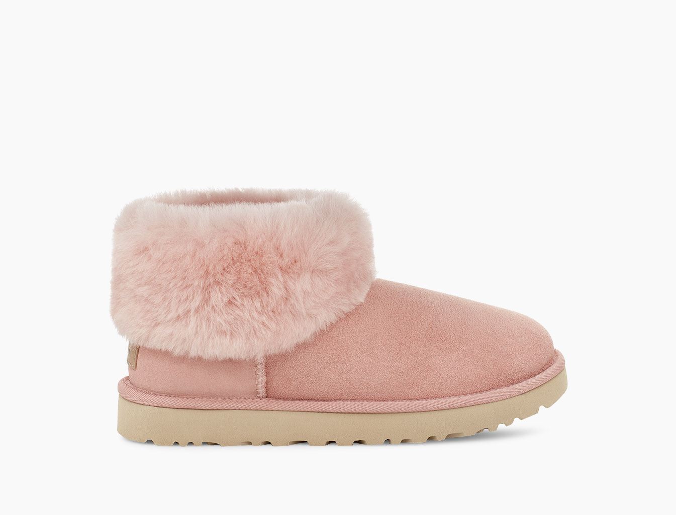 Ugg Classic Mini Mini Fluff Ugg Boots Pink Peach Ugg Fluff Boots