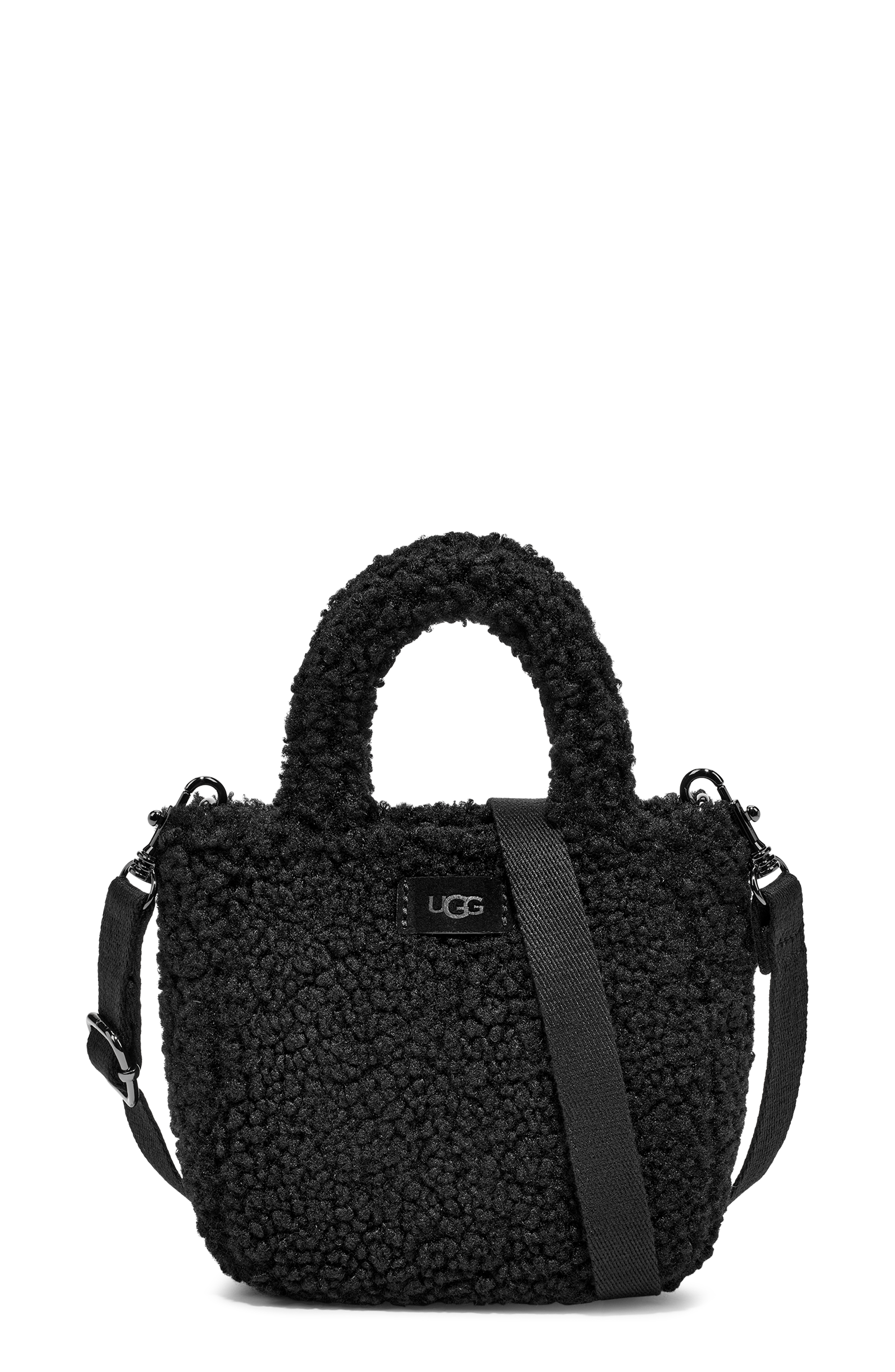 UGG Mini sac en sherpa Maribel pour Femme in Black, Taille O/S, Mélange De Polyester