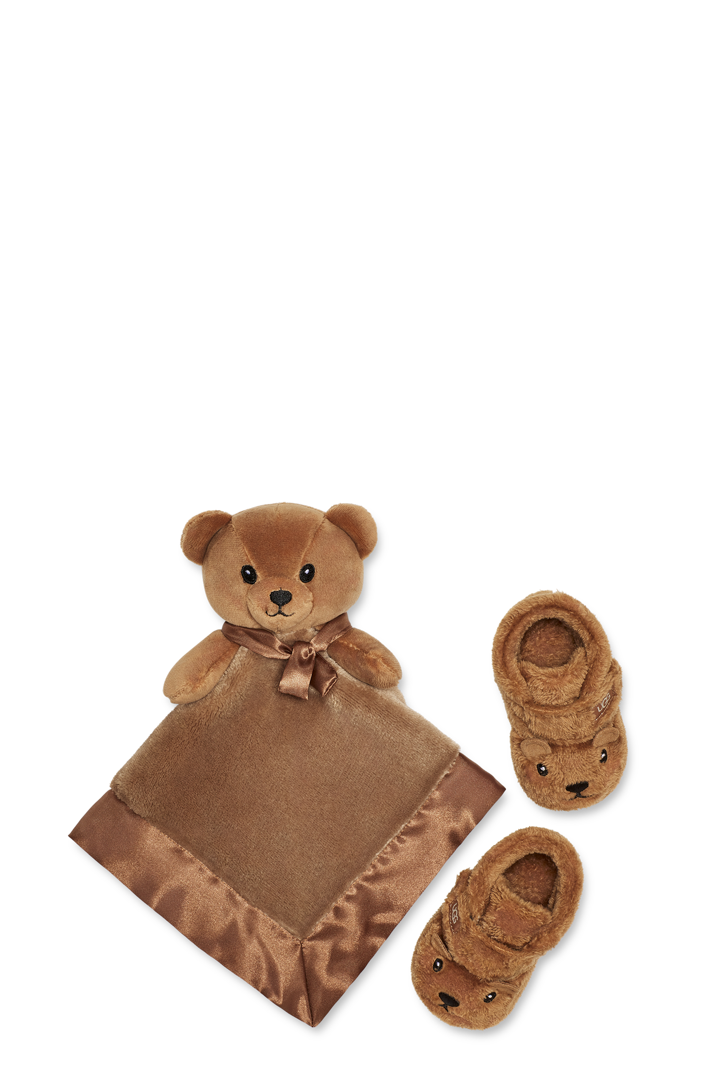 UGG Ensemble Bixbee and Lovey Bear Stuffie pour Grand Enfant in Brown, Taille 16, Textile