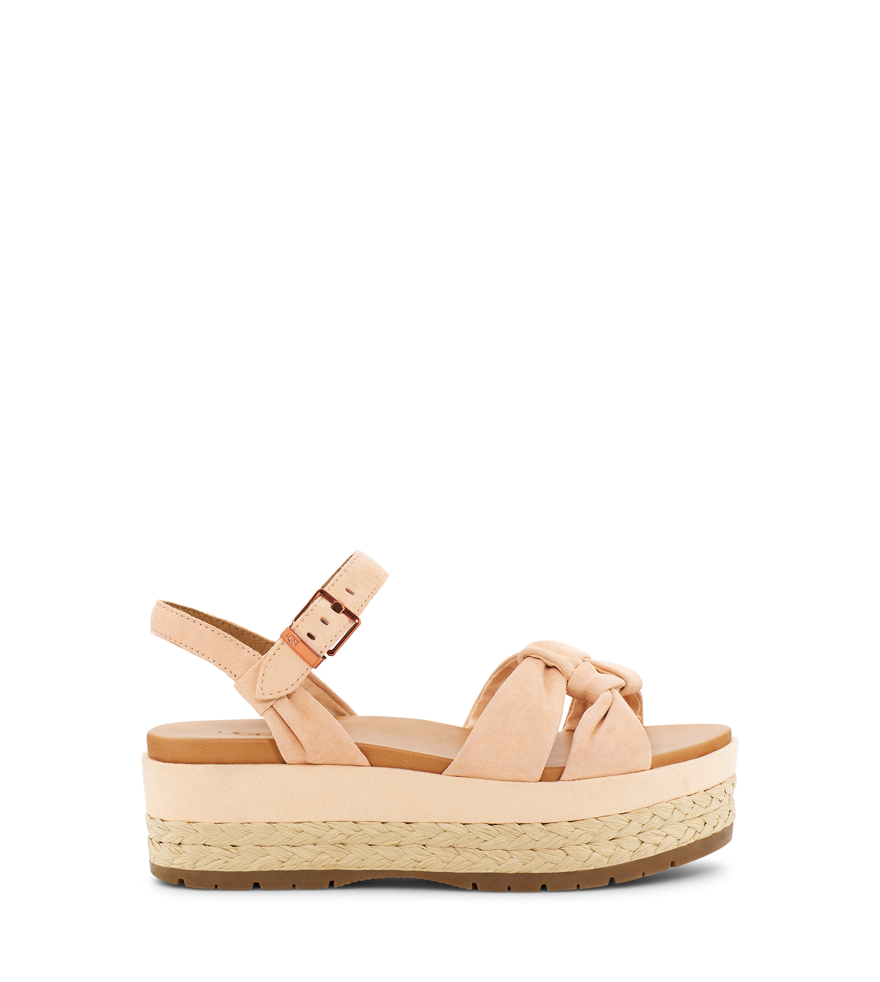 UGG Neusch Sandales in Peach Fuzz Suede, Taille 39