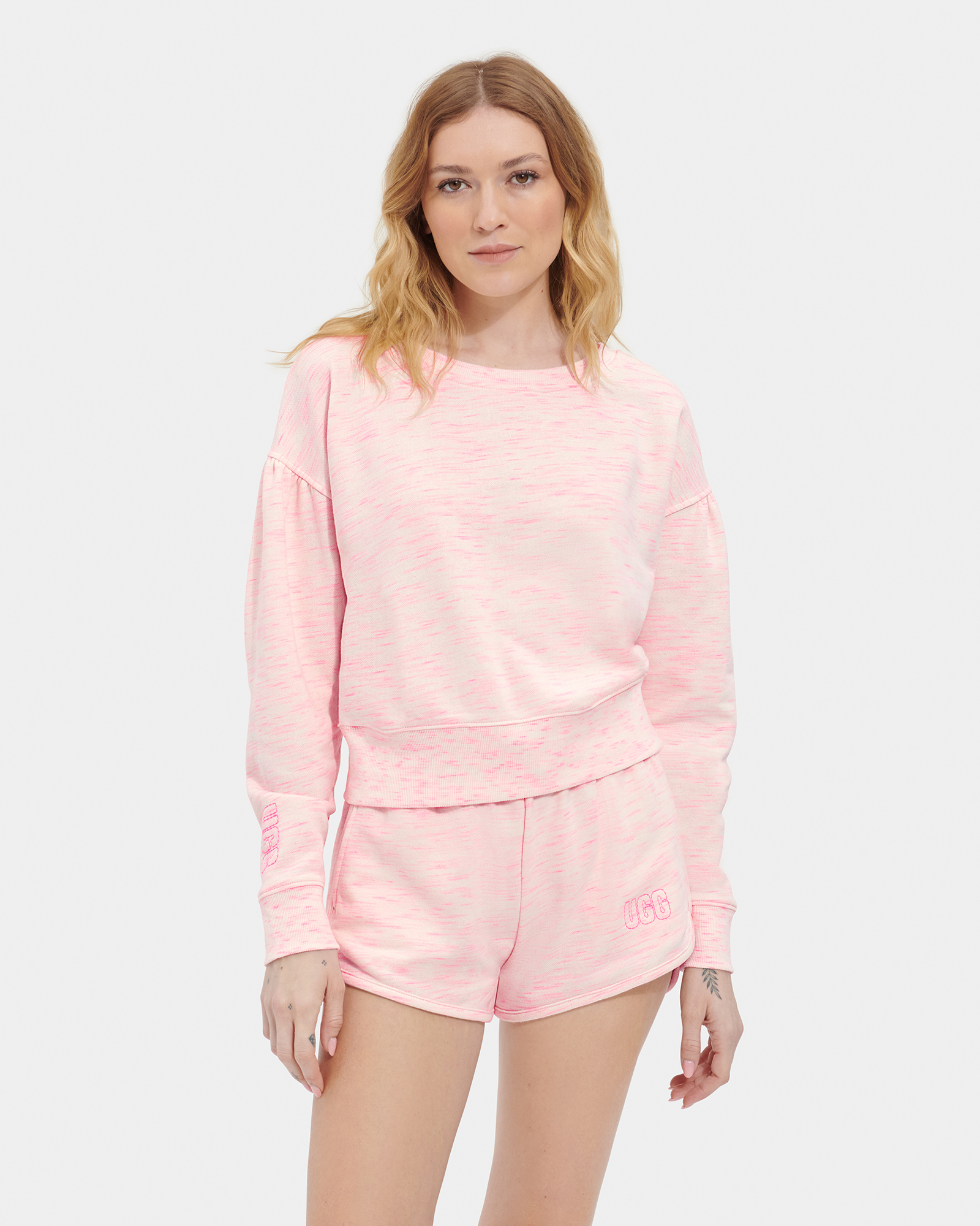 UGG Tenley Crewneck Melange in Nimbus Neon Melange, Taille M