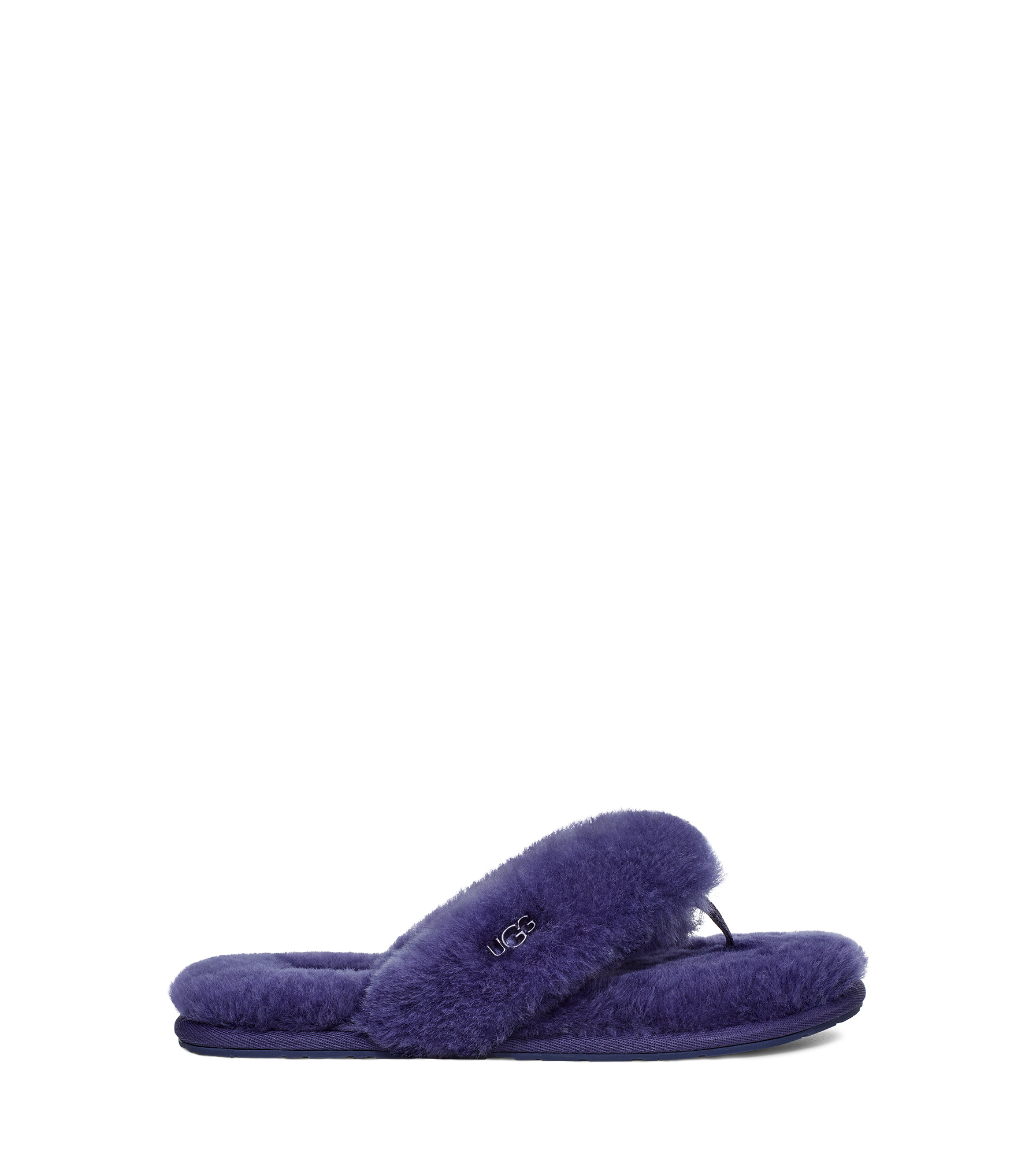 UGG Fluff Flip Flop Logo in Purple, Taille 37