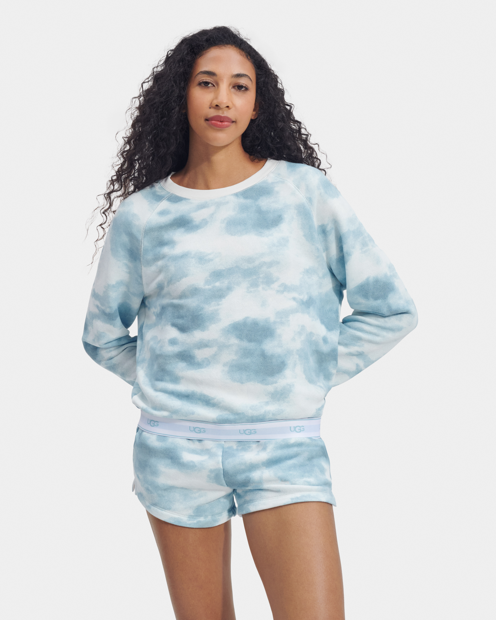 UGG Haut à imprimé Nena pour Femme in Blue Tie Dye, Taille XS, Coton