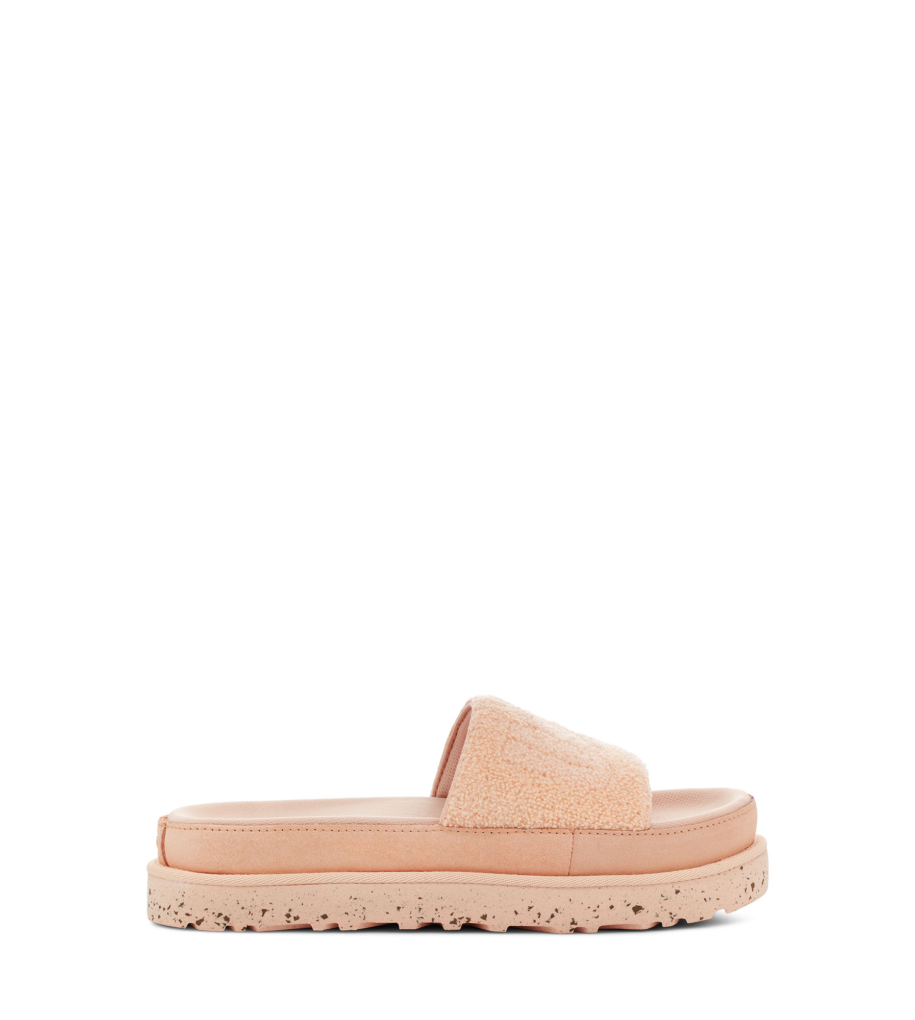 UGG Laton Sandales in Peach Fuzz Terry, Taille 40