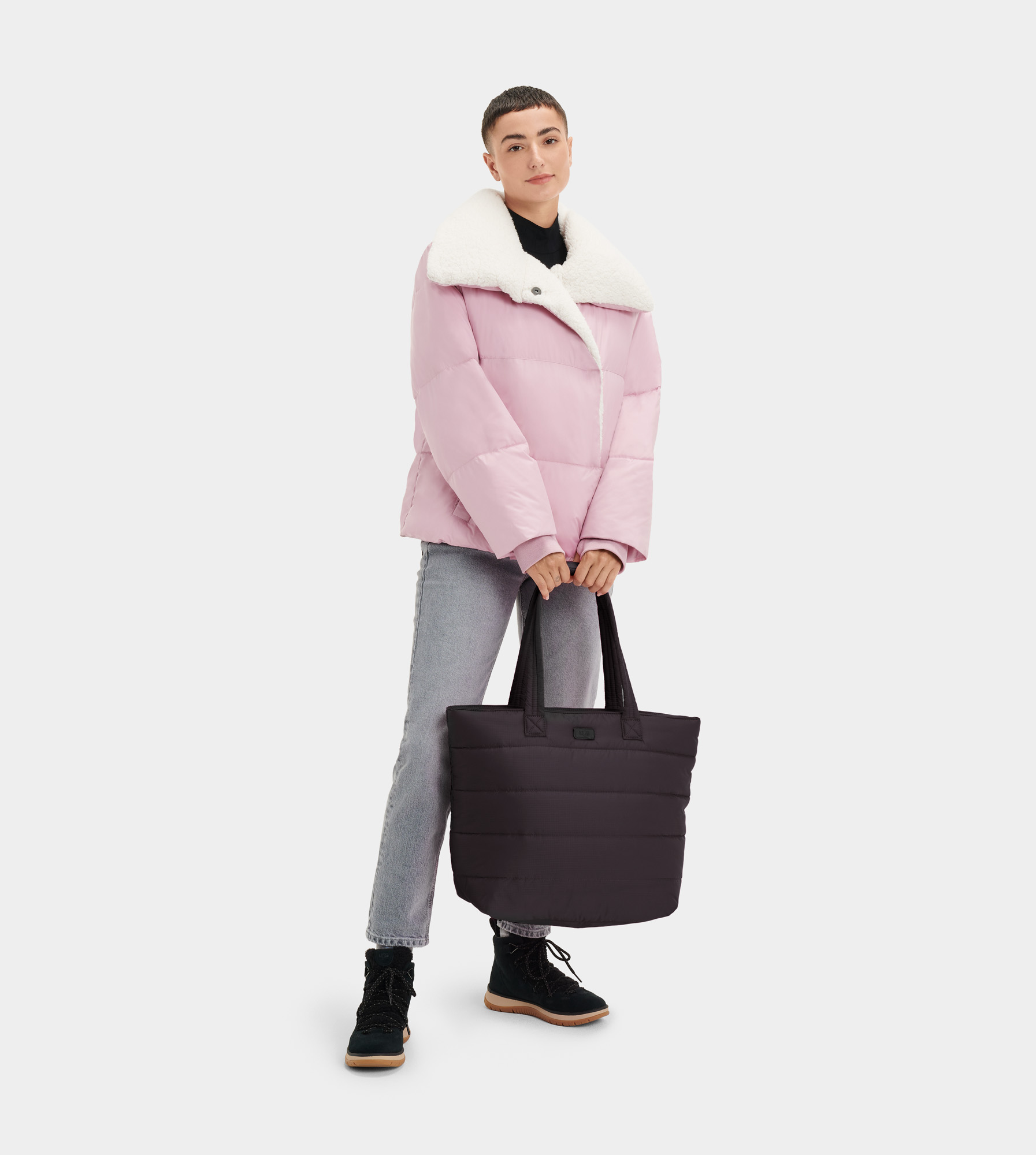 puffer bag tote