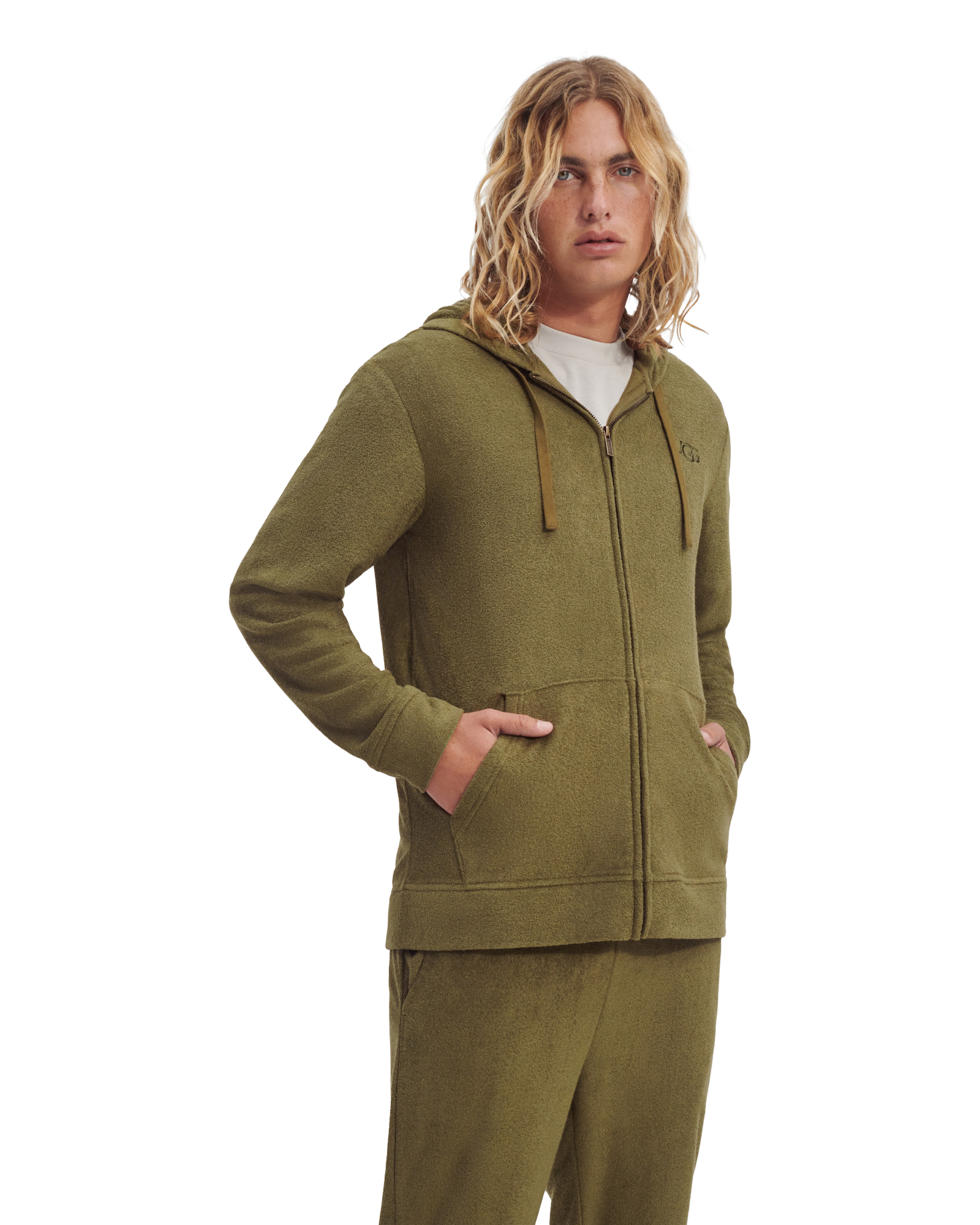 UGG Sweat à capuche Edmond pour Homme in Green, Taille 2XL product