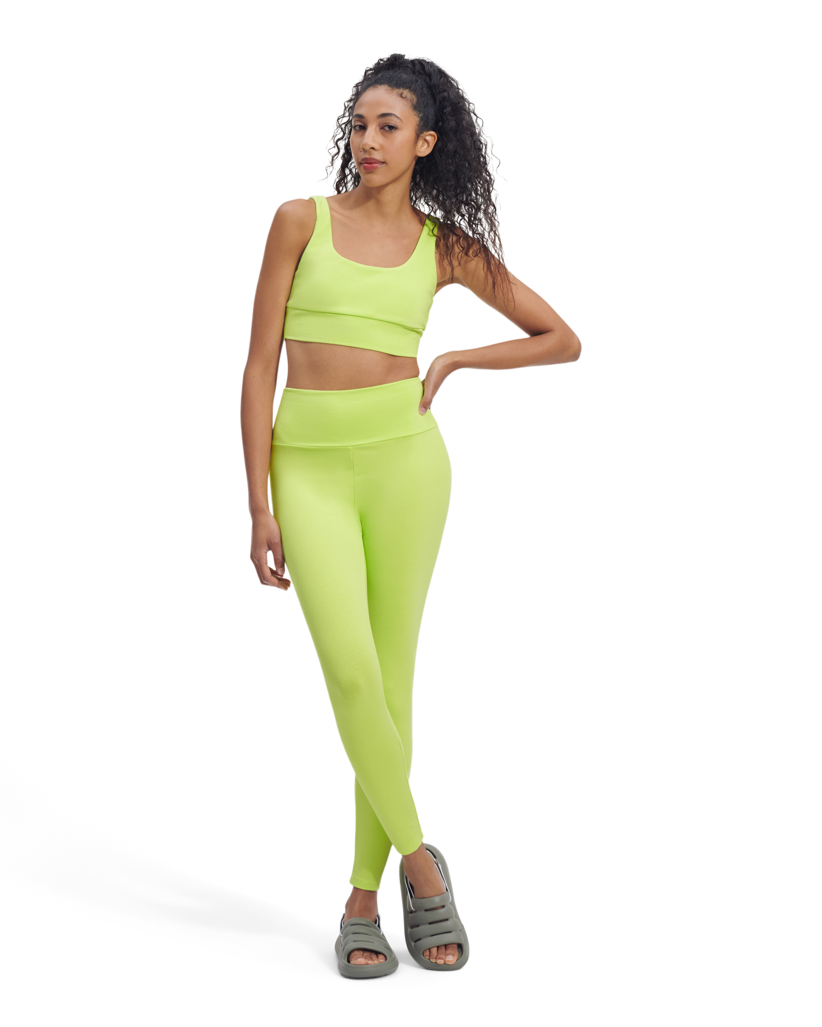 UGG Legging Saylor pour Femme in Vibrant Green, Taille M, Coton