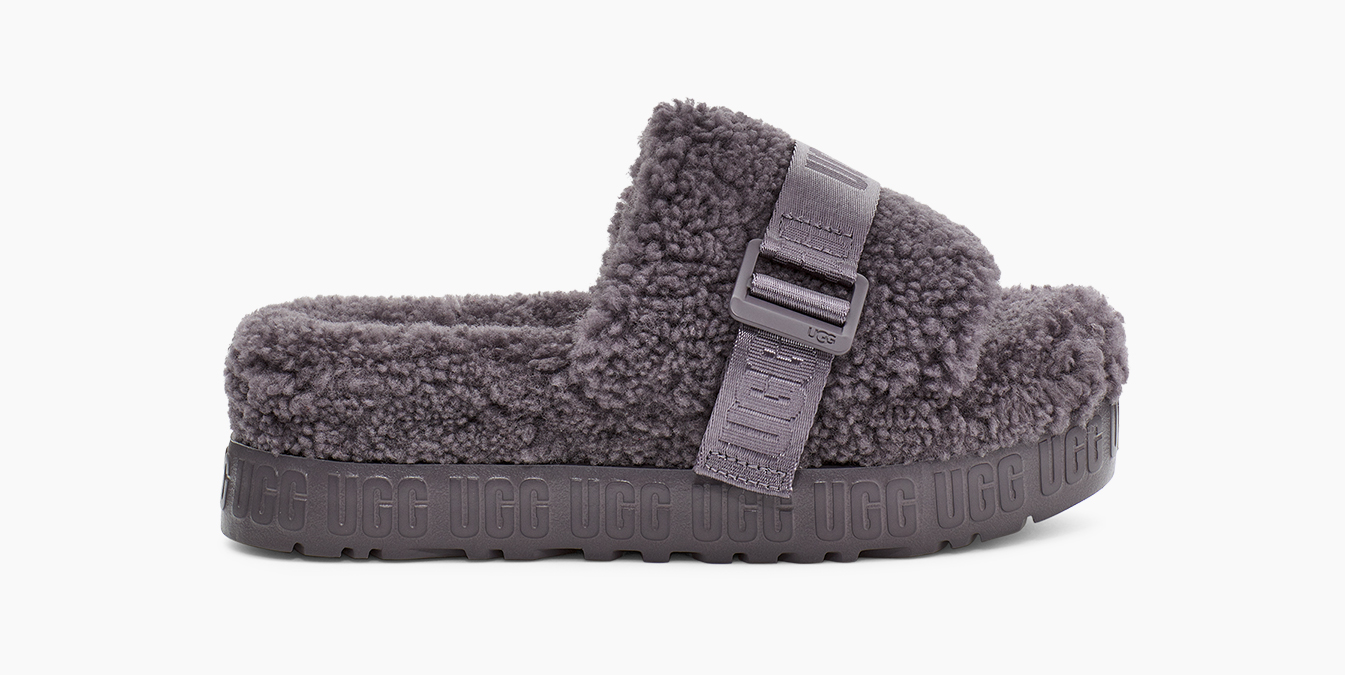 Ugg fluffette shearling cheap flat slippers
