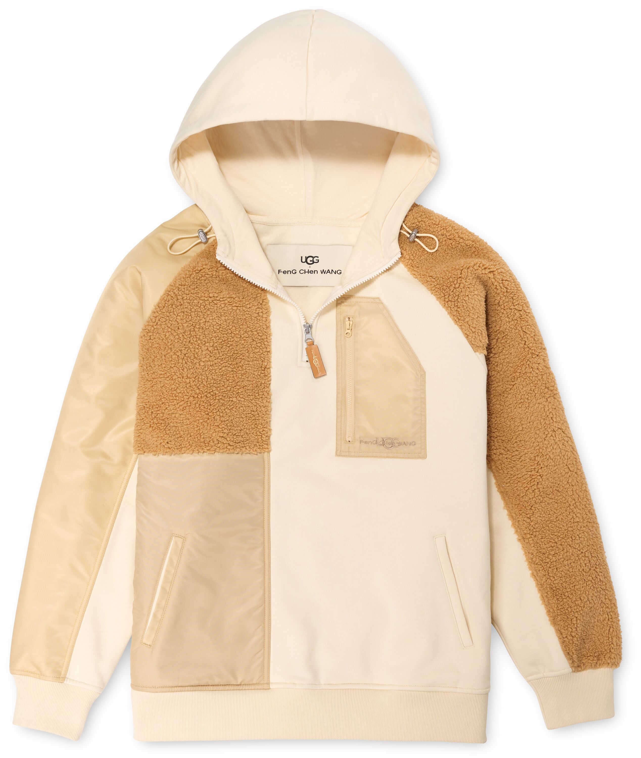 U Ugg X Feng Chen Wang Hoodie in Beige/Chestnut, Taille M