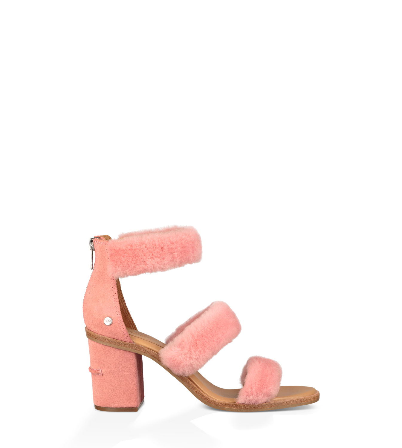 ugg del rey fluff heel black
