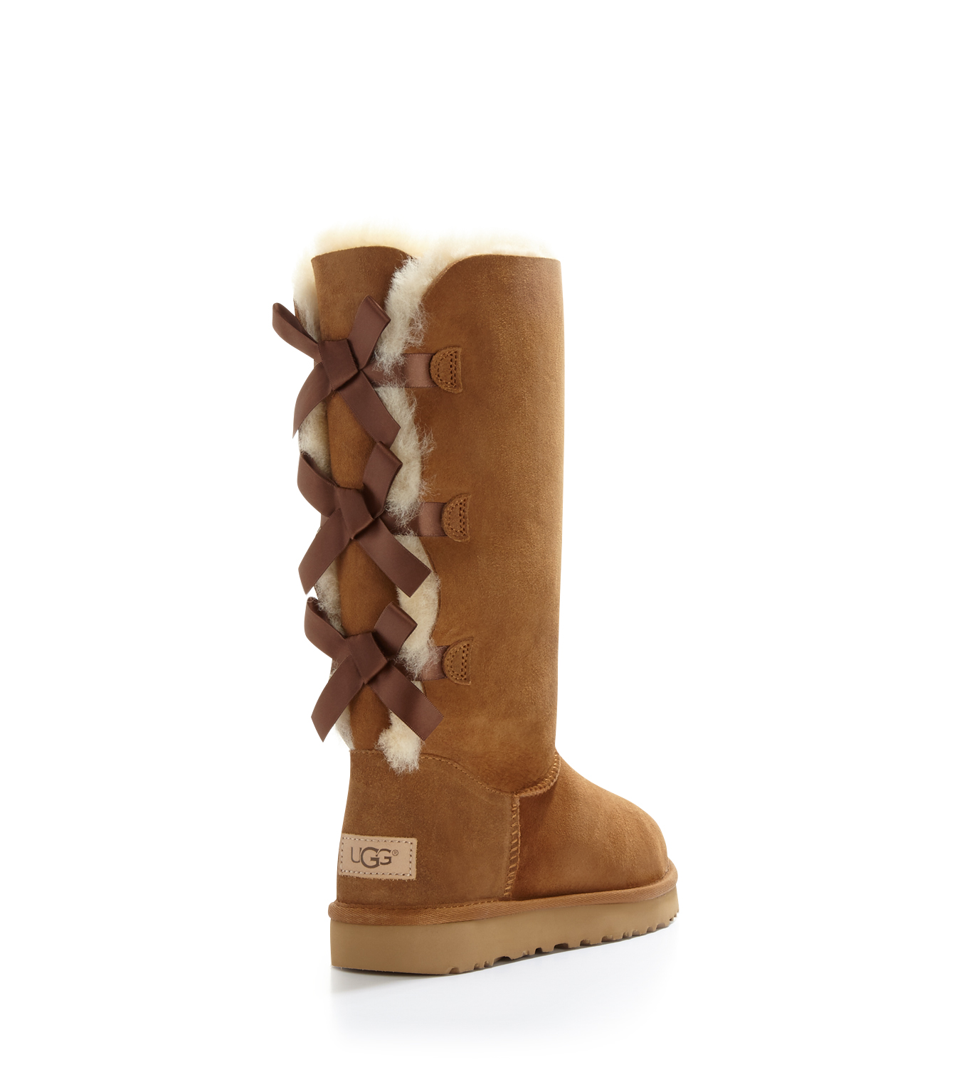 UGG Botte Tall Bailey Bow II pour Femme in Brown, Taille 38, Shearling