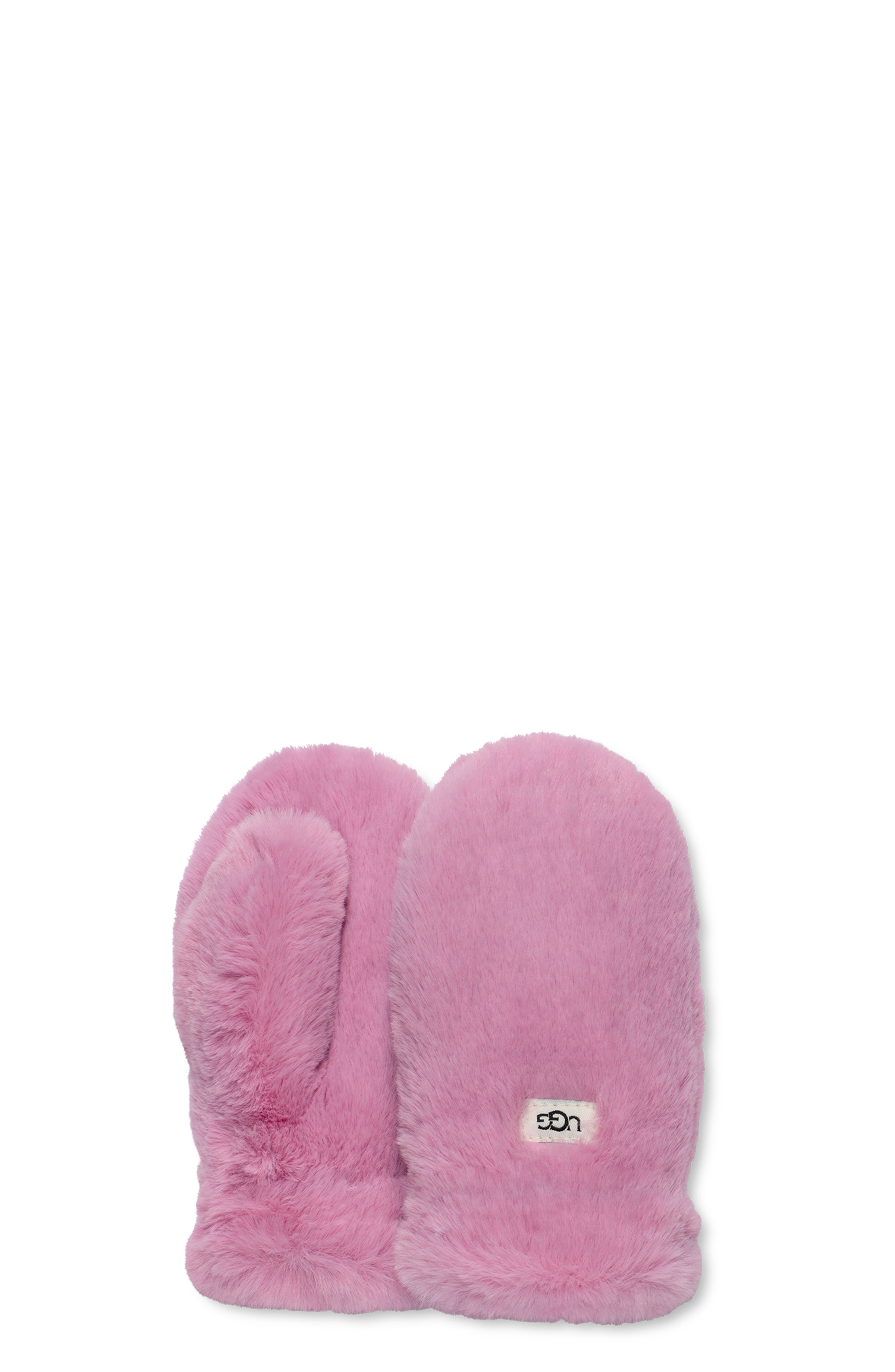 UGG K Faux Fur Mitten in Rose Quartz, Taille 2/4 YRS