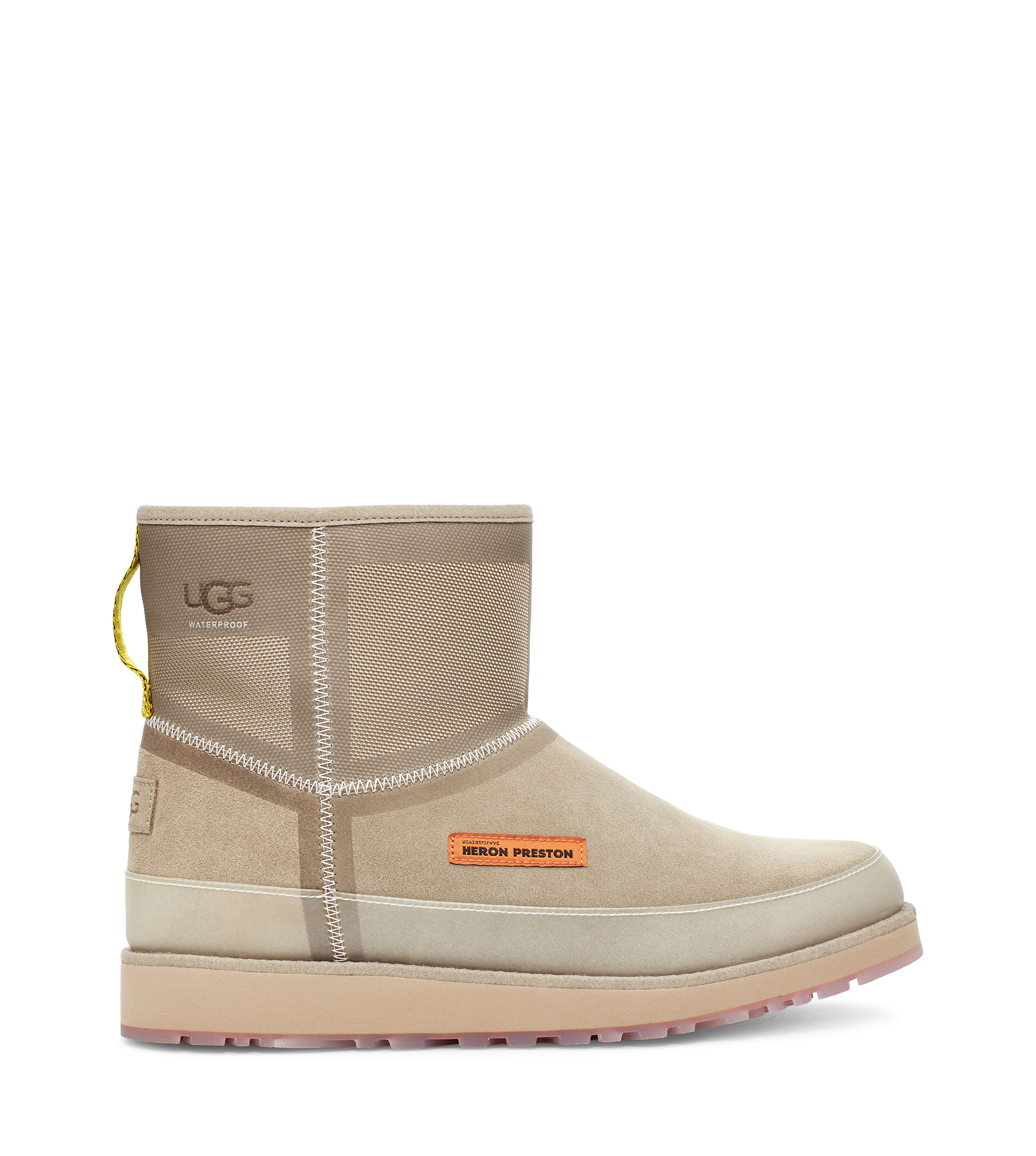 UGG Classic Mini Urban Tech Heron Preston Bottes pour Homme in Brown, Taille 44