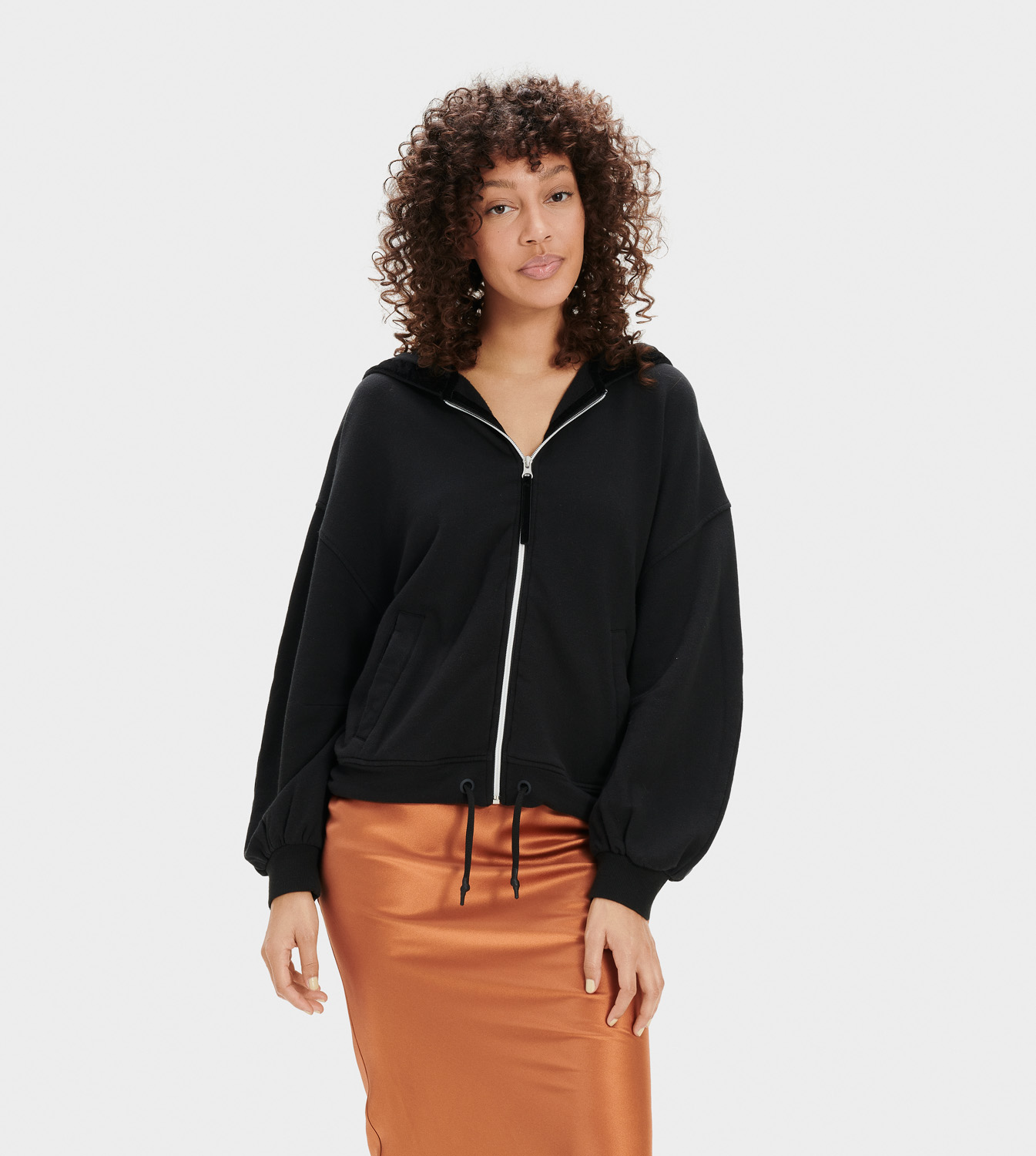 Black half sleeve hoodie hot sale