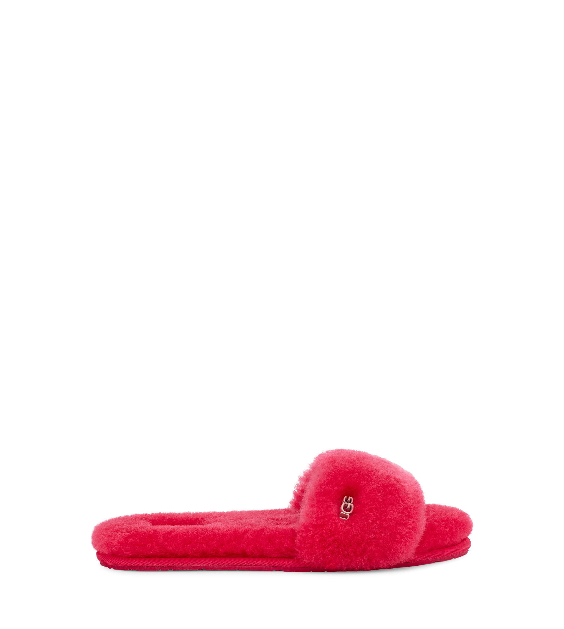 Fluff Slide Chaussons in Radish, Taille 40
