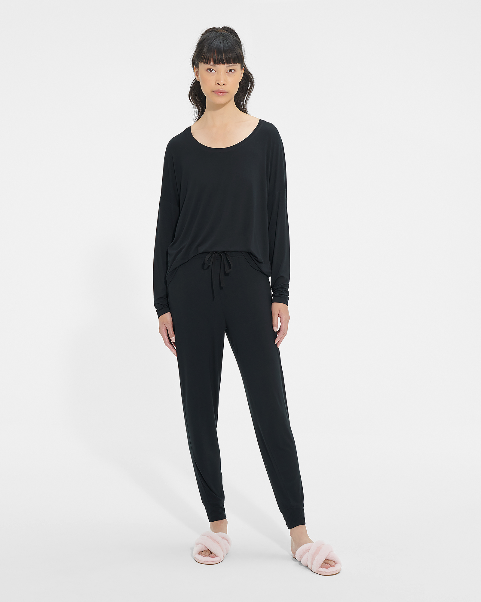 UGG Ensemble pyjama Birgit pour Femme in Black, Taille S, Ecovero™