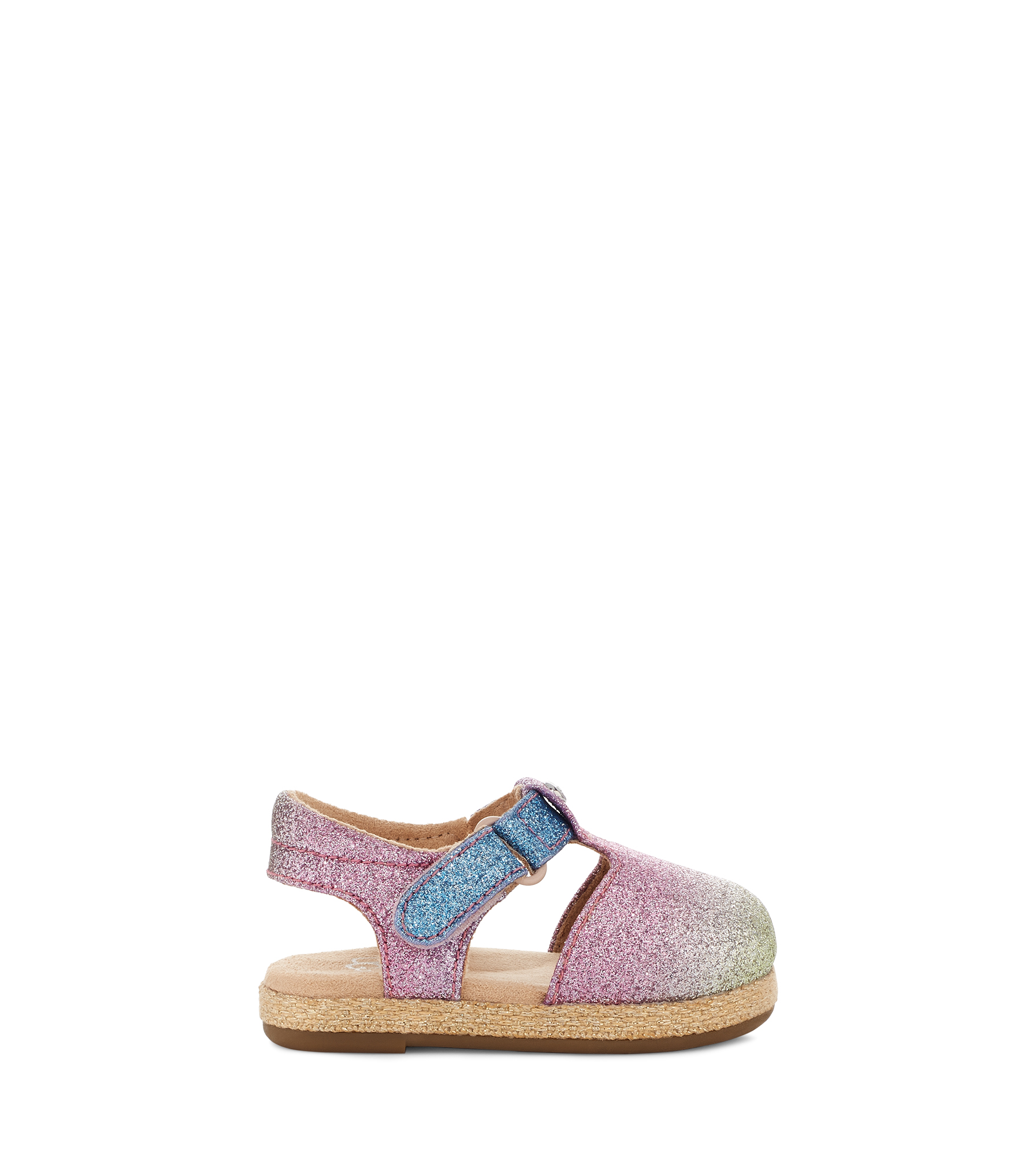 UGG Emmery Sandales in Rainbow Glitter, Taille 18