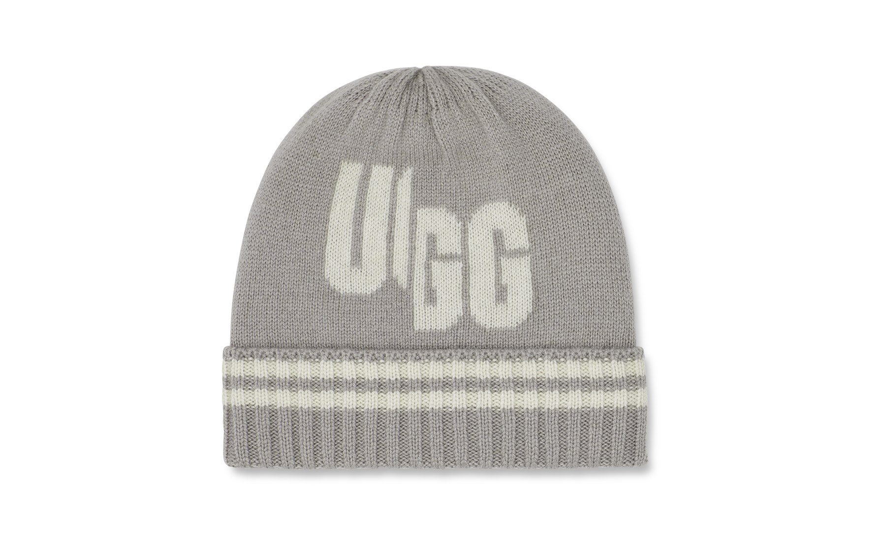 UGG Broken Logo Beanie in Cobble, Taille O/S