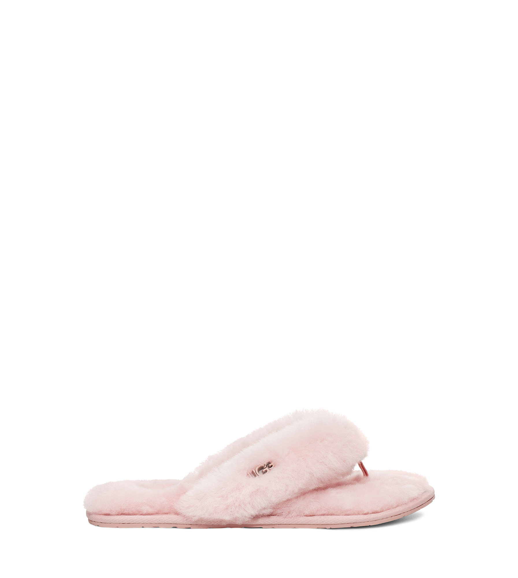 UGG Fluff Flip Flop Logo in Pink, Taille 38