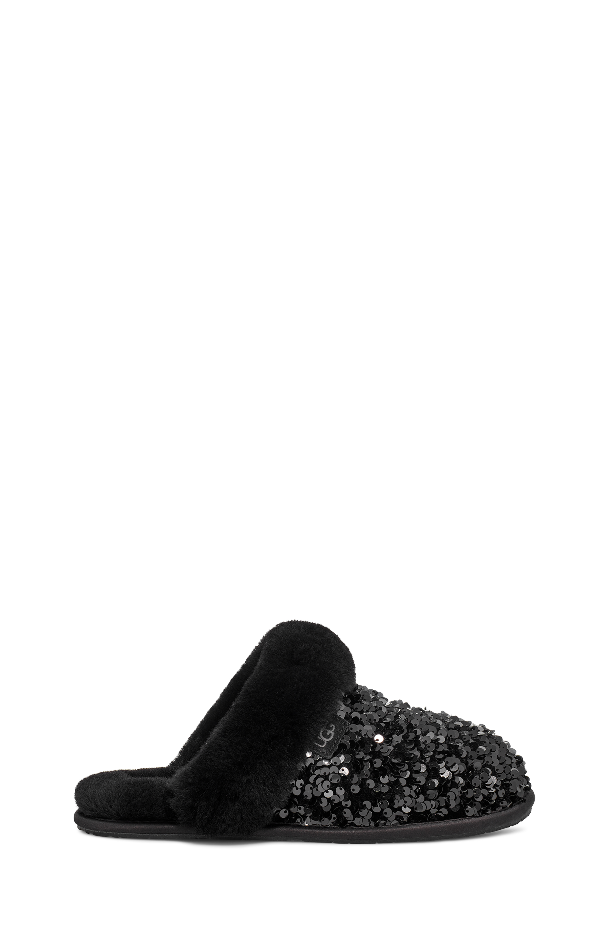 UGG Chausson épais à sequins Scuffette II pour Femme in Black, Taille 38, Textile