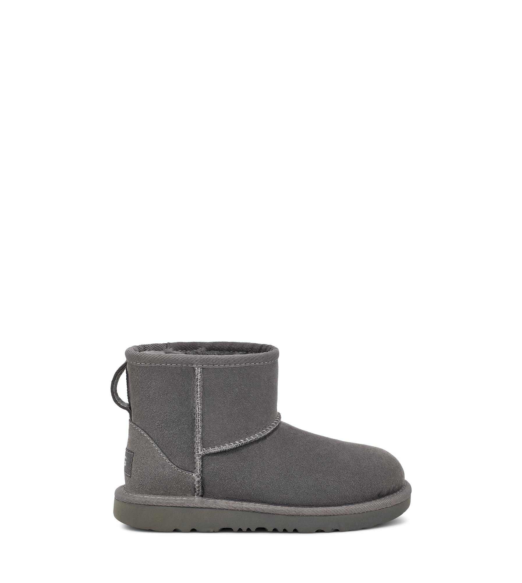 UGG Botte Classic Mini II pour Grand Enfant in Grey, Taille 32.5, Cuir